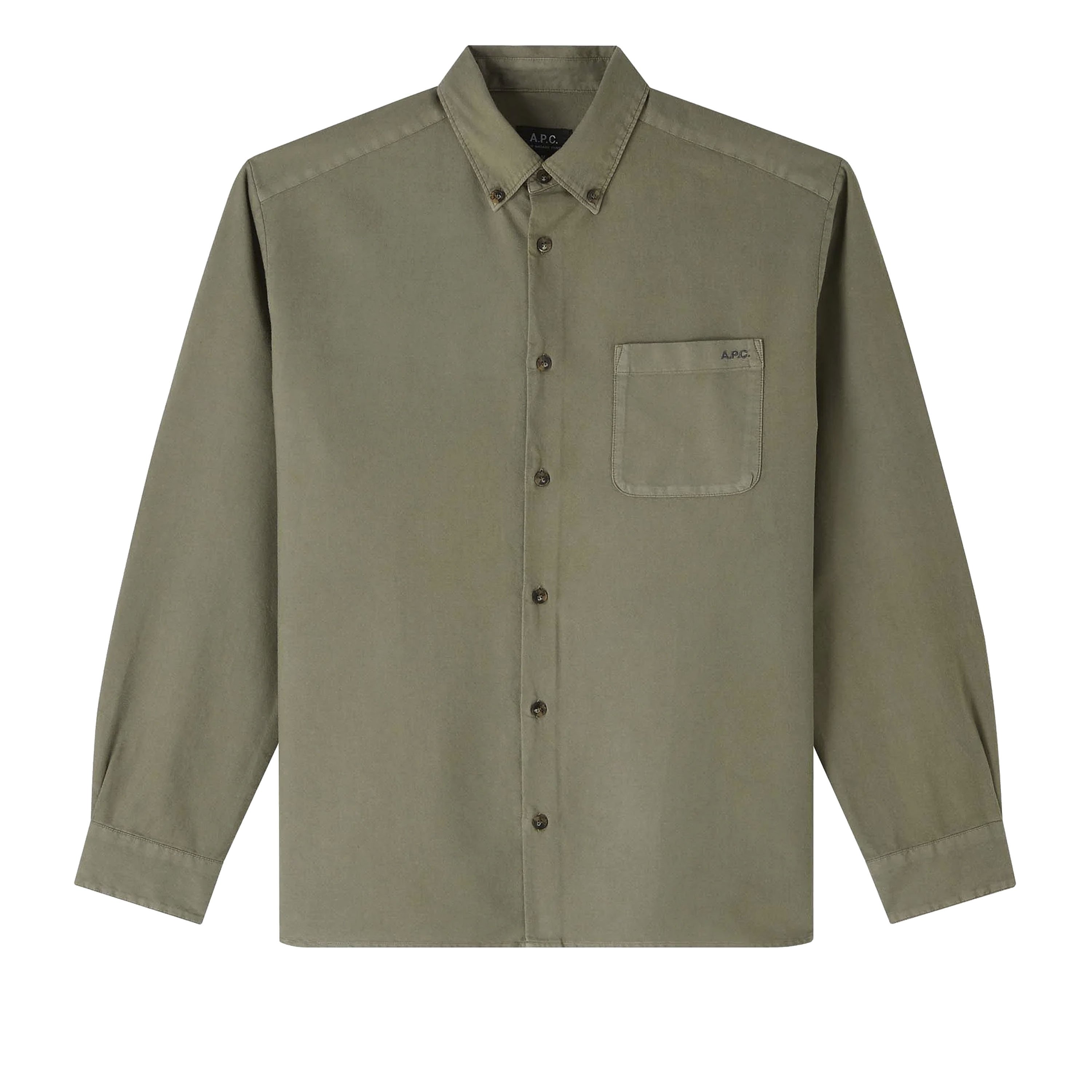 A.P.C. Mateo Logo Shirt (Khaki)