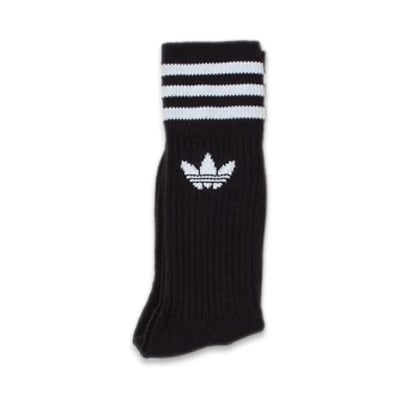 adidas Solid Crew Socks Triple Pack (Black/White)