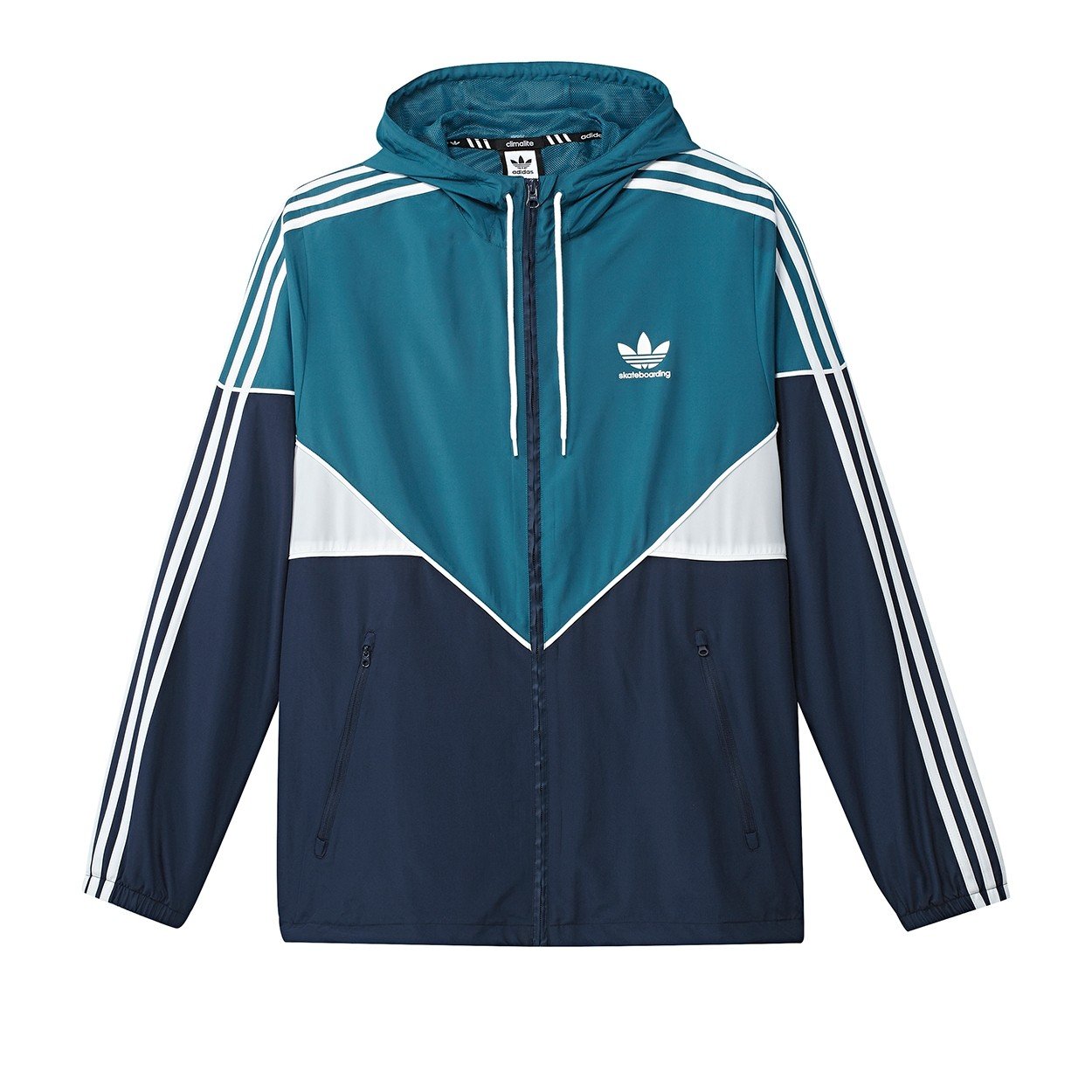 adidas Skateboarding Premiere Jacket (Real Teal/Collegiate Navy/White ...