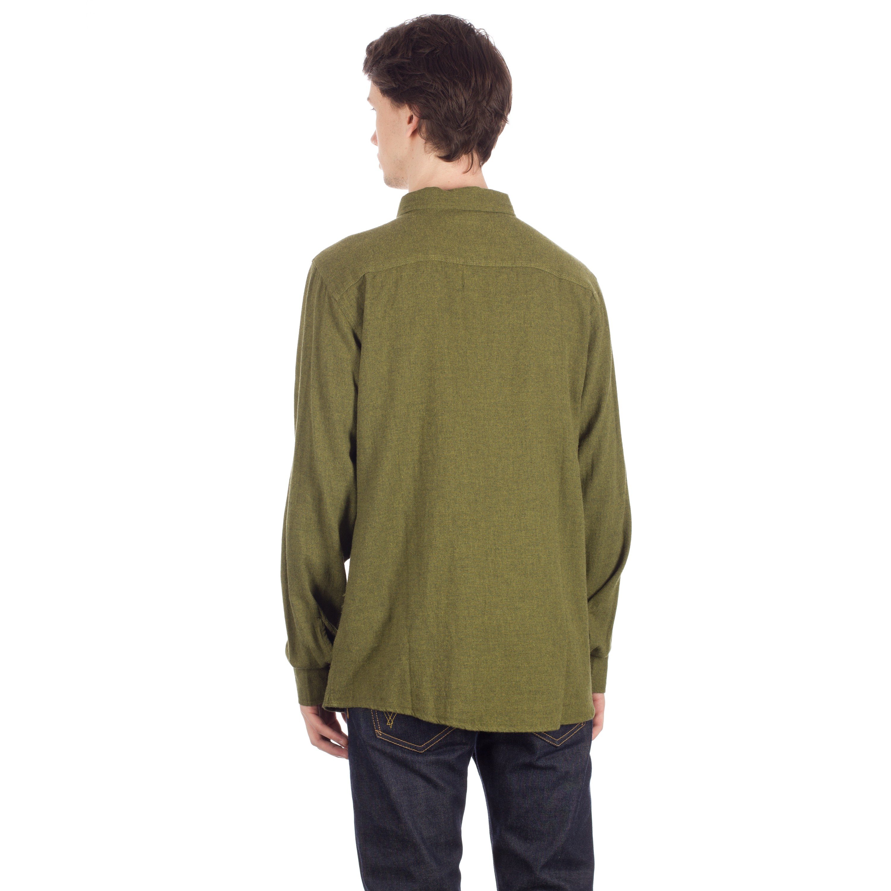 Brixton Donez Long Sleeve Flannel Shirt (Green) - Consortium.