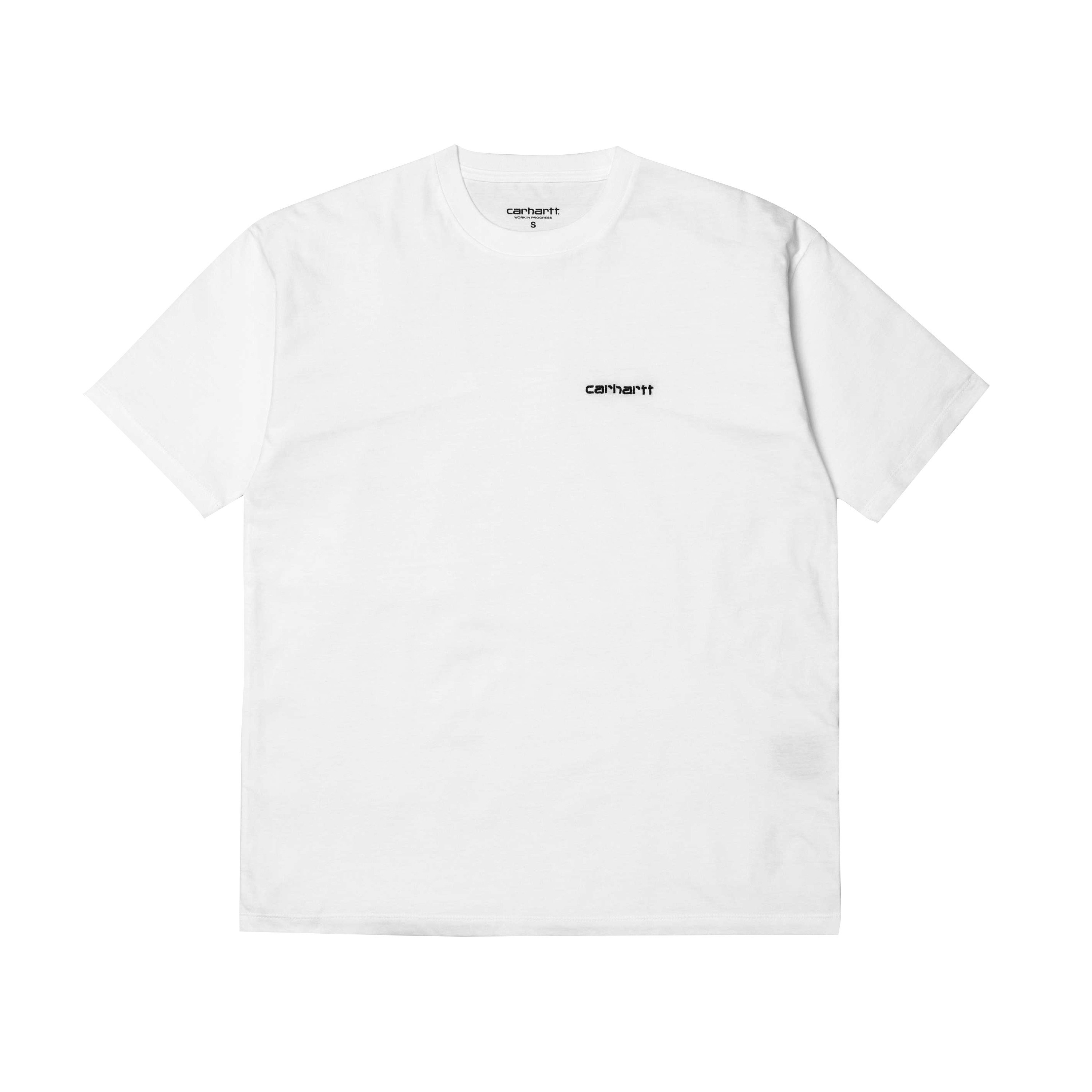 Carhartt Script Embroidery T-Shirt (White/Black) I025778.02.90.03 ...