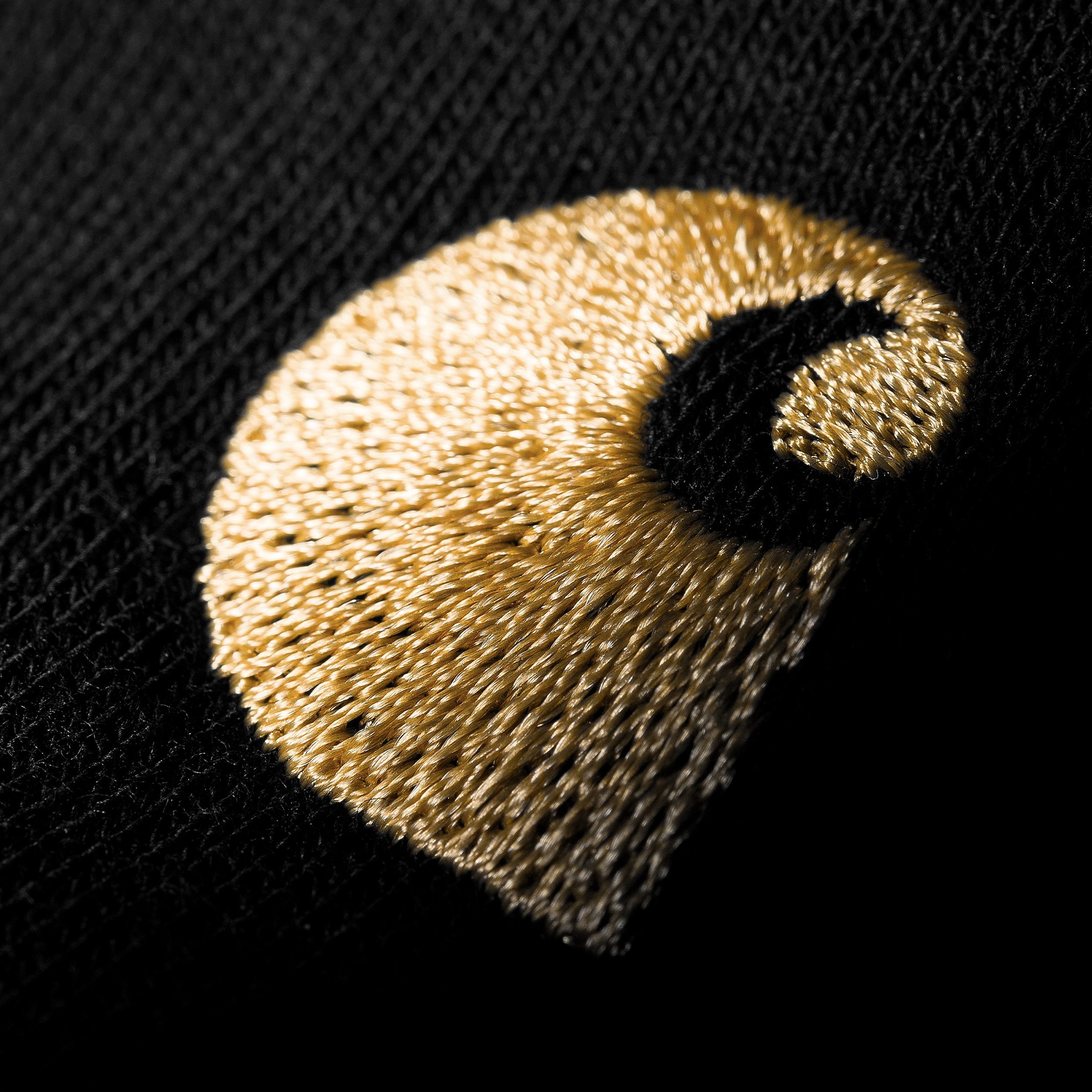 Carhartt WIP Chase Neck Zip Sweatshirt (Black/Gold) - I027038.00F.XX.03