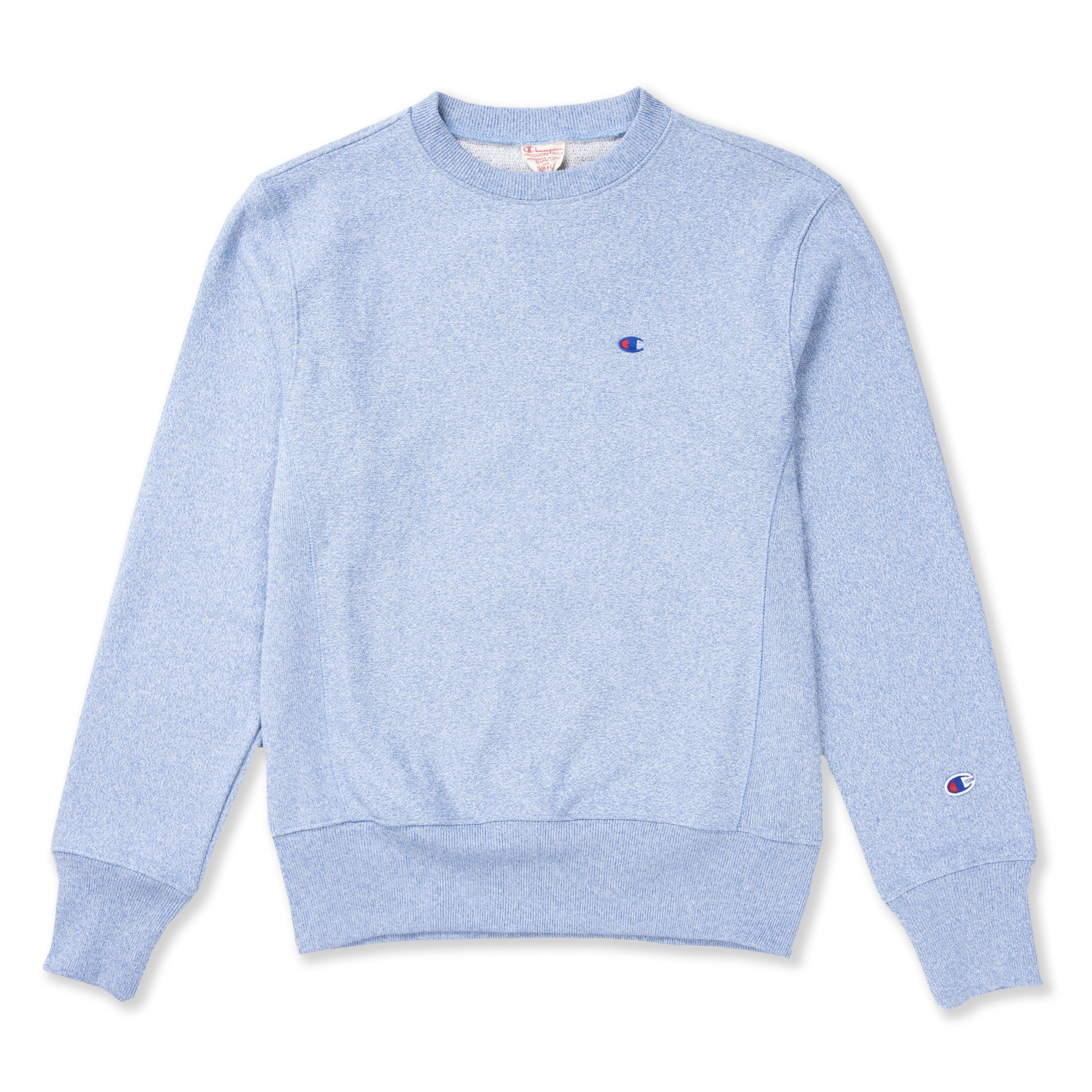 Champion Reverse Weave Crew Neck Sweatshirt (Blue Marl) - Consortium.