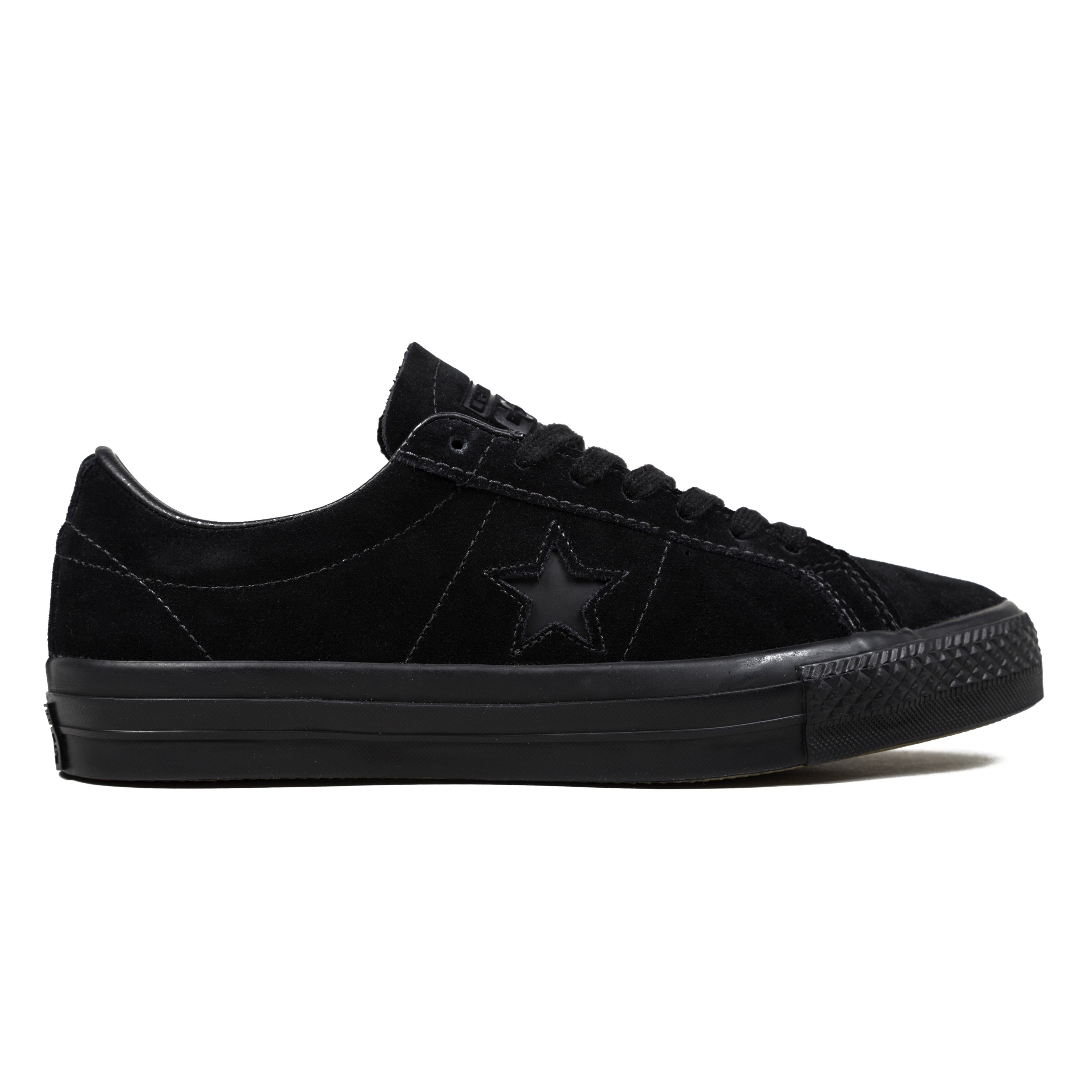 converse one star ox black leather