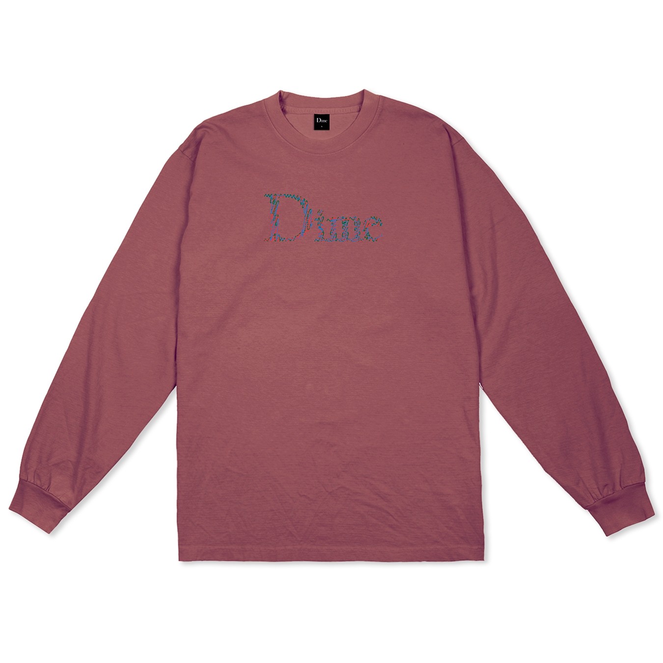 Dime Scribble Classic Logo Long Sleeve T-Shirt (Mauve) - DIMES3050MAU