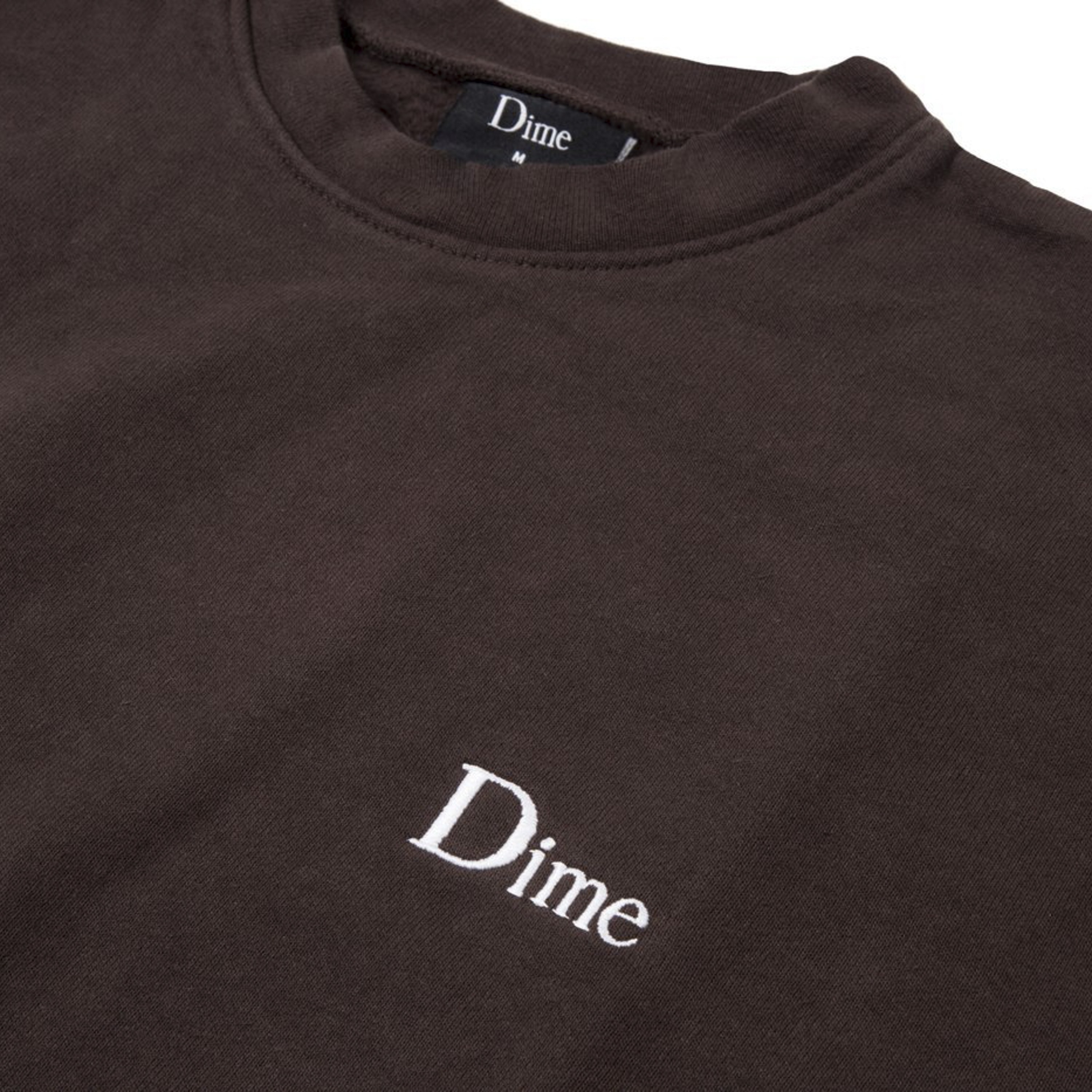 Dime Classic Logo Crew Neck Sweatshirt (Brown) - DIMEF1839BRWN ...