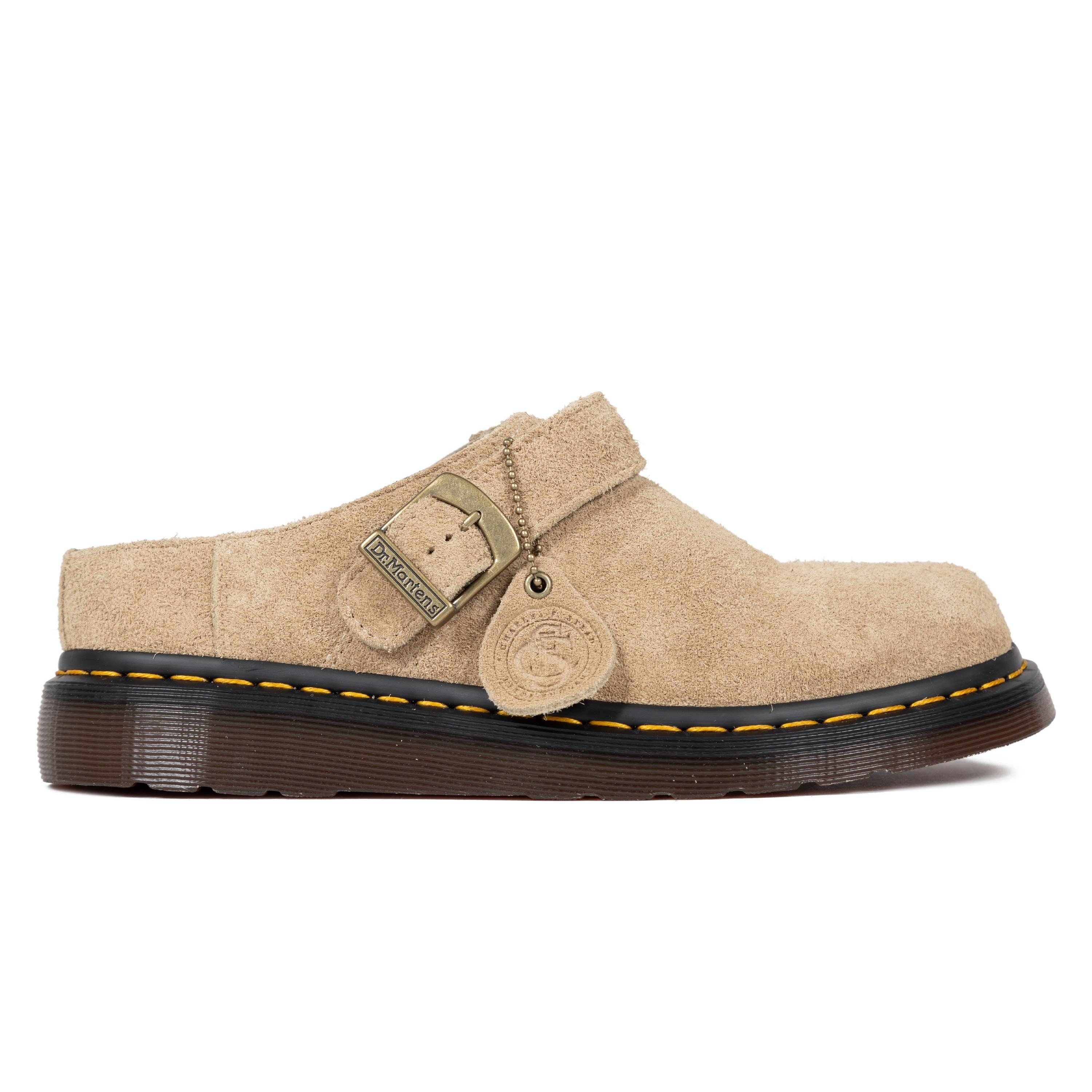 Dr. Martens Isham Desert Oasis Suede Mules Parchment 30619289 Consortium