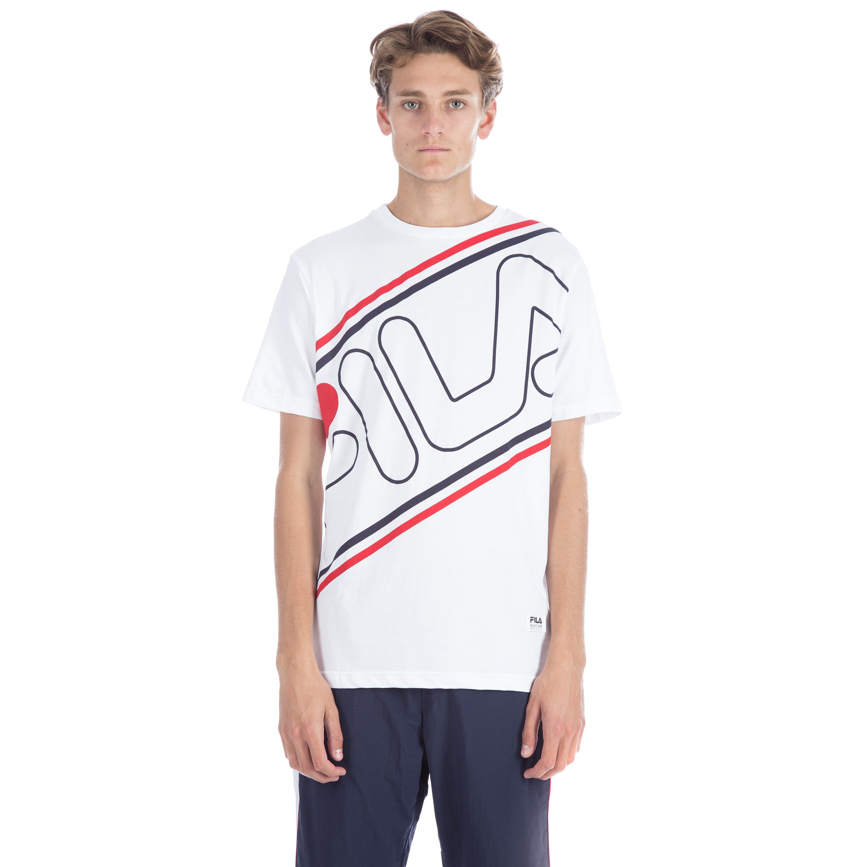 Fila black best sale line t shirt
