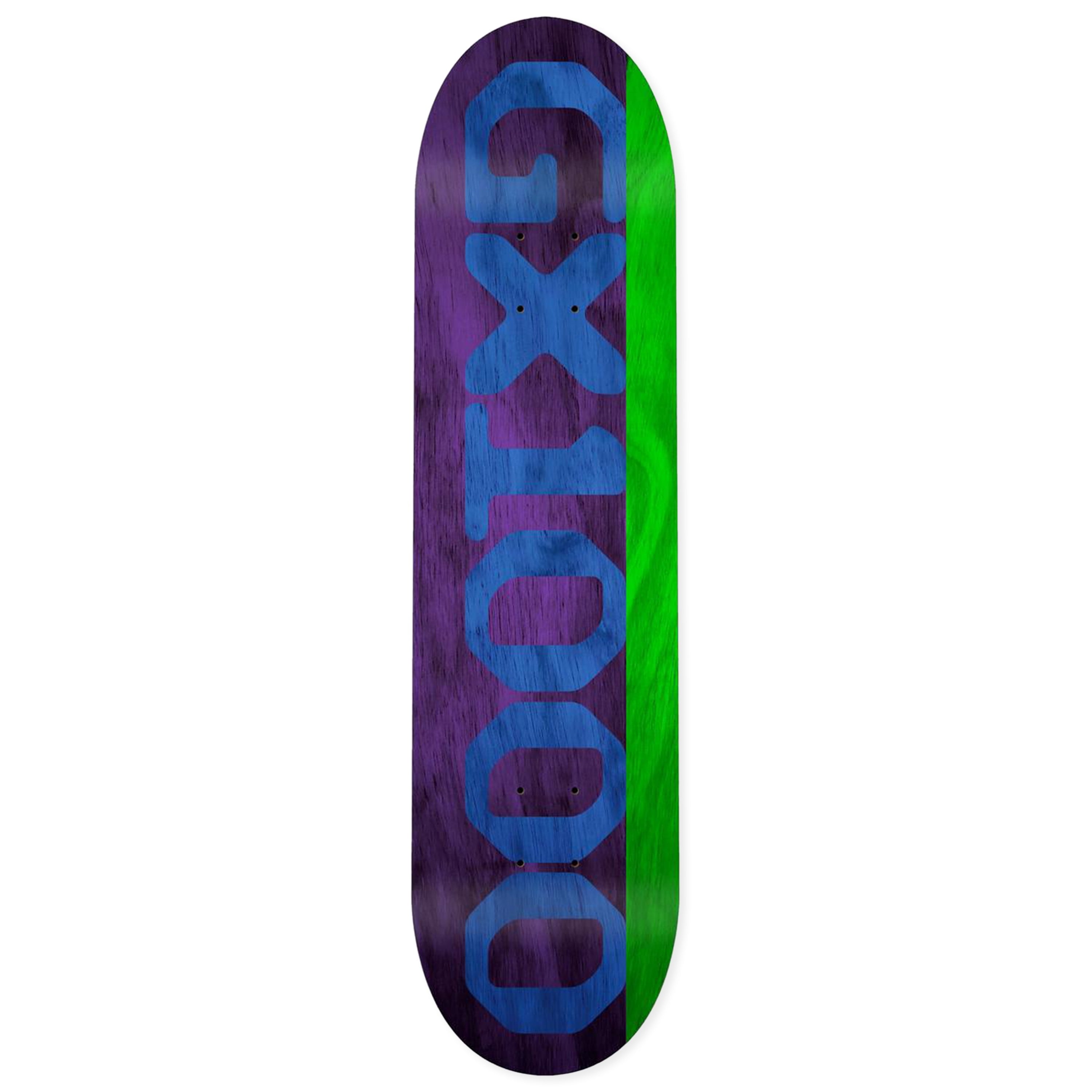 GX1000 Split Veneer Skateboard Deck 8.0" (Purple/Green) GXSP2225GN