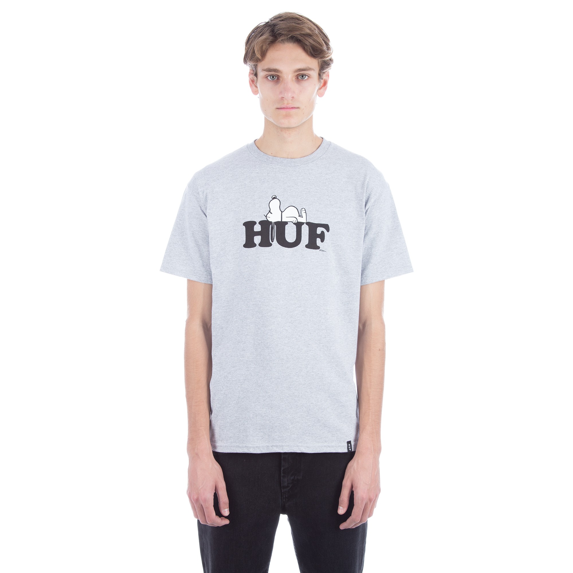 HUF x Peanuts Snoopy T-Shirt (Grey Heather) Consortium.