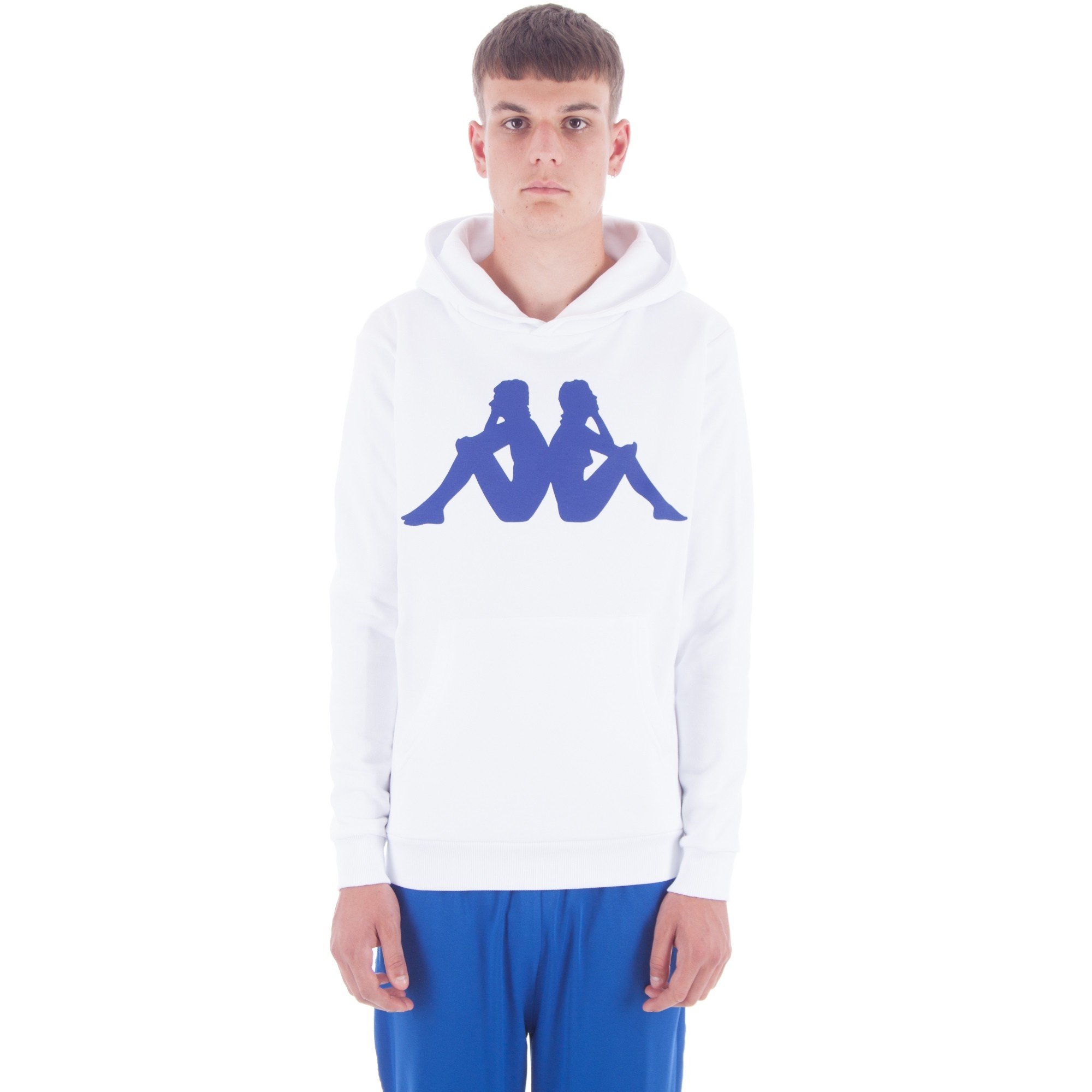 Kappa Kontroll LA.84 Omni Pullover Hooded Sweatshirt White Consortium