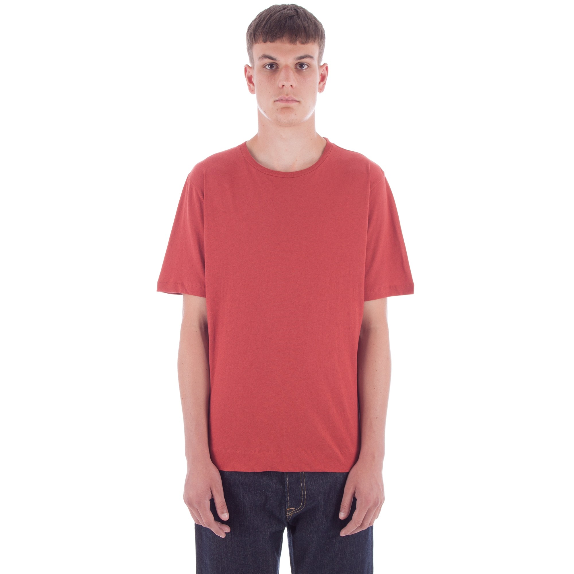 MHL by Margaret Howell Basic T-Shirt (Faded Red) - Consortium.