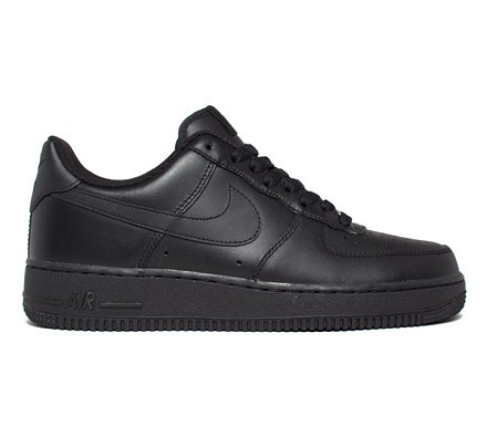 nike air force 1 black leather pack