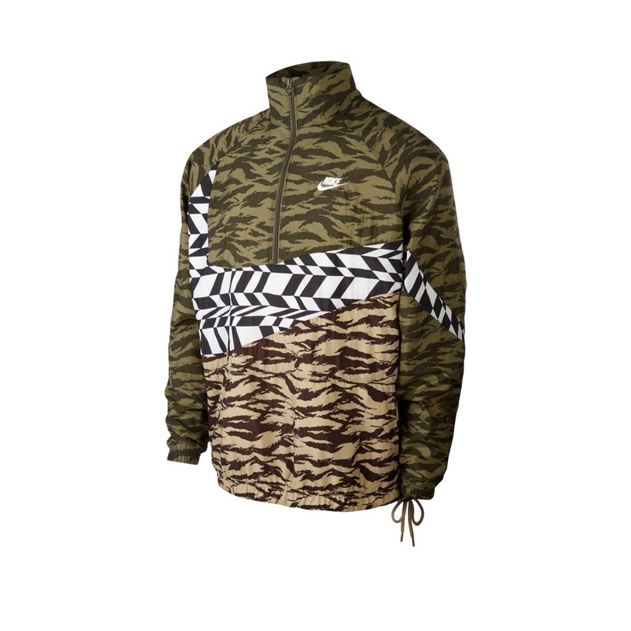 Nike AOP VW Woven Swoosh Jacket Medium Olive White White