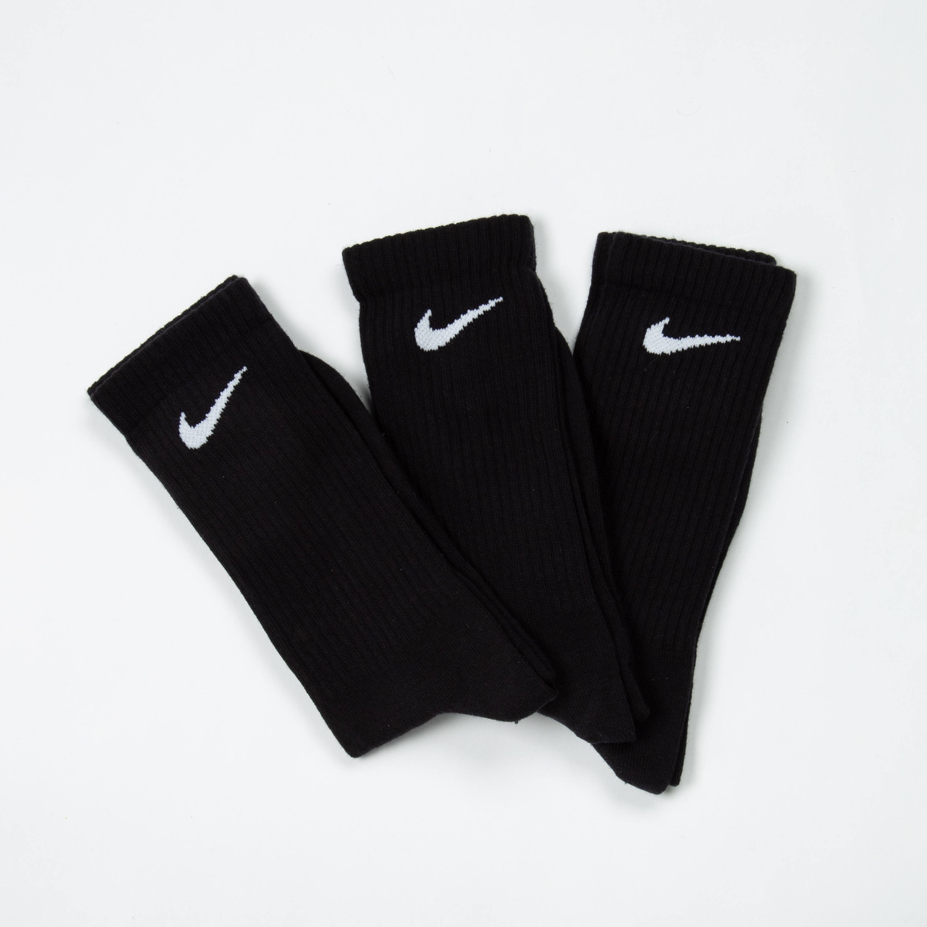 Nike Performance Cushion Crew Training Sock Triple Pack (Black/White ...