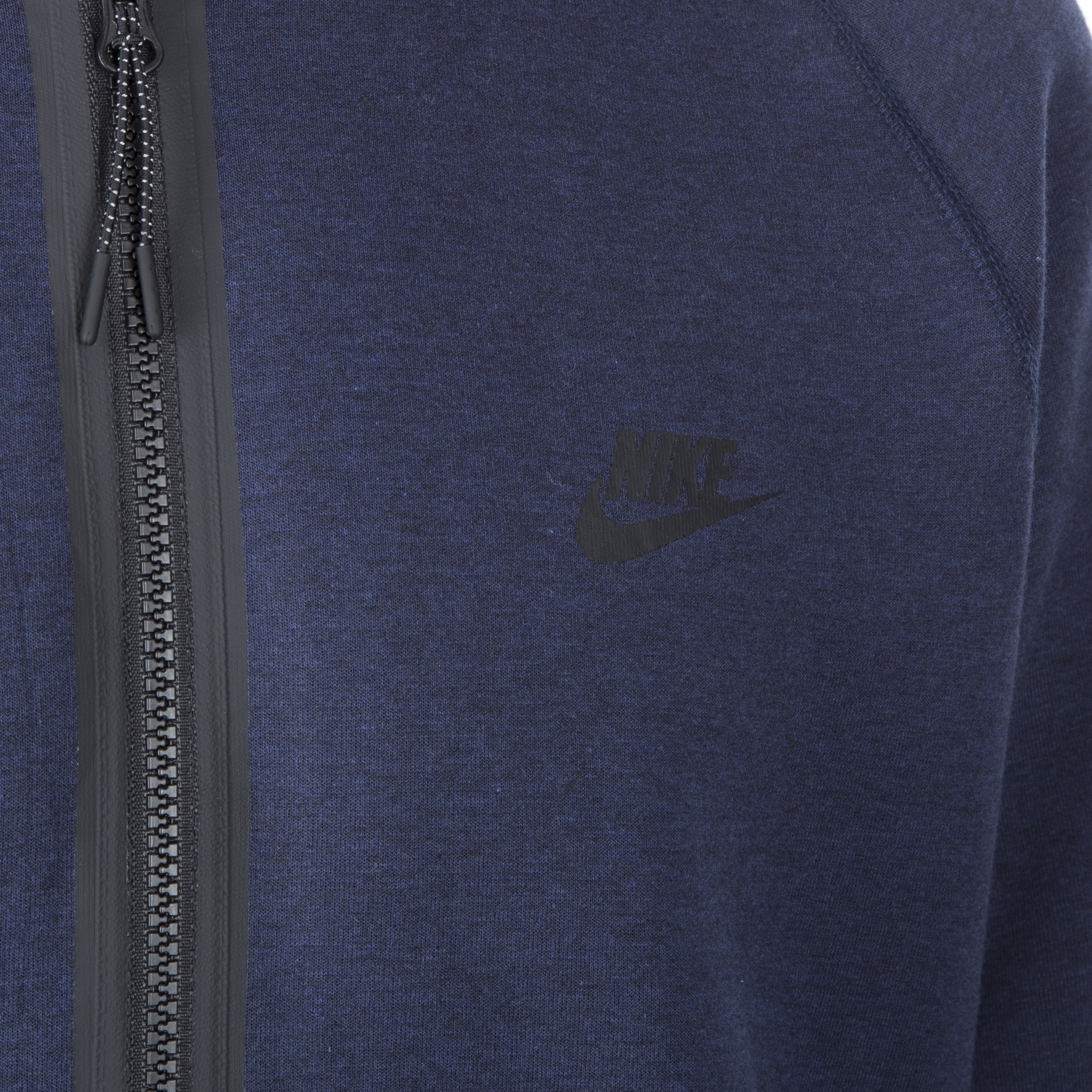 Nike Tech Fleece Varsity Jacket (Obsidian Heather/Black) - Consortium.