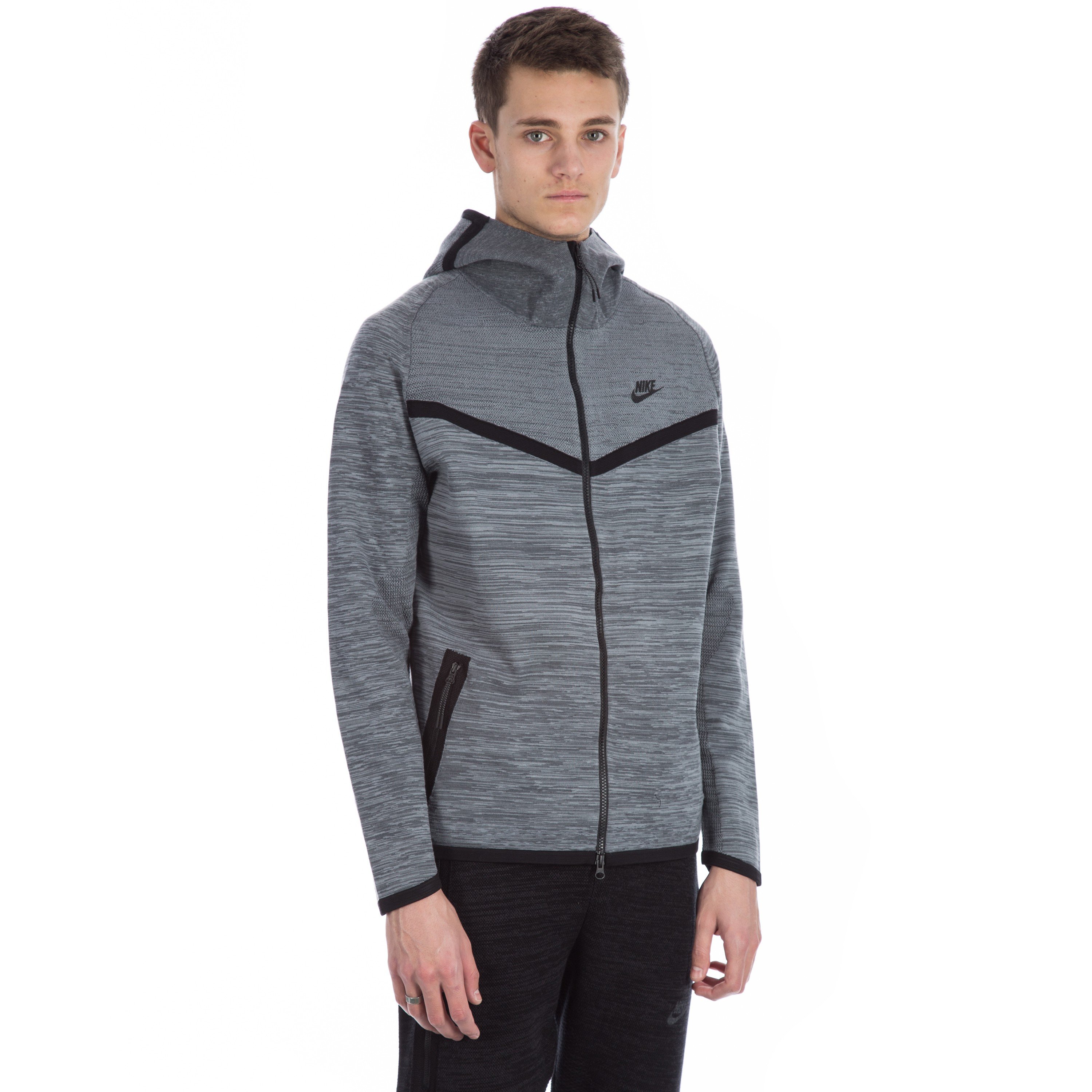 Nike Tech Knit Windrunner Jacket (Cool Grey/Dark Grey/Black) - Consortium.