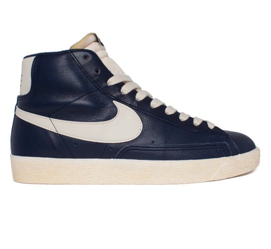 Nike mid blazer leather sales