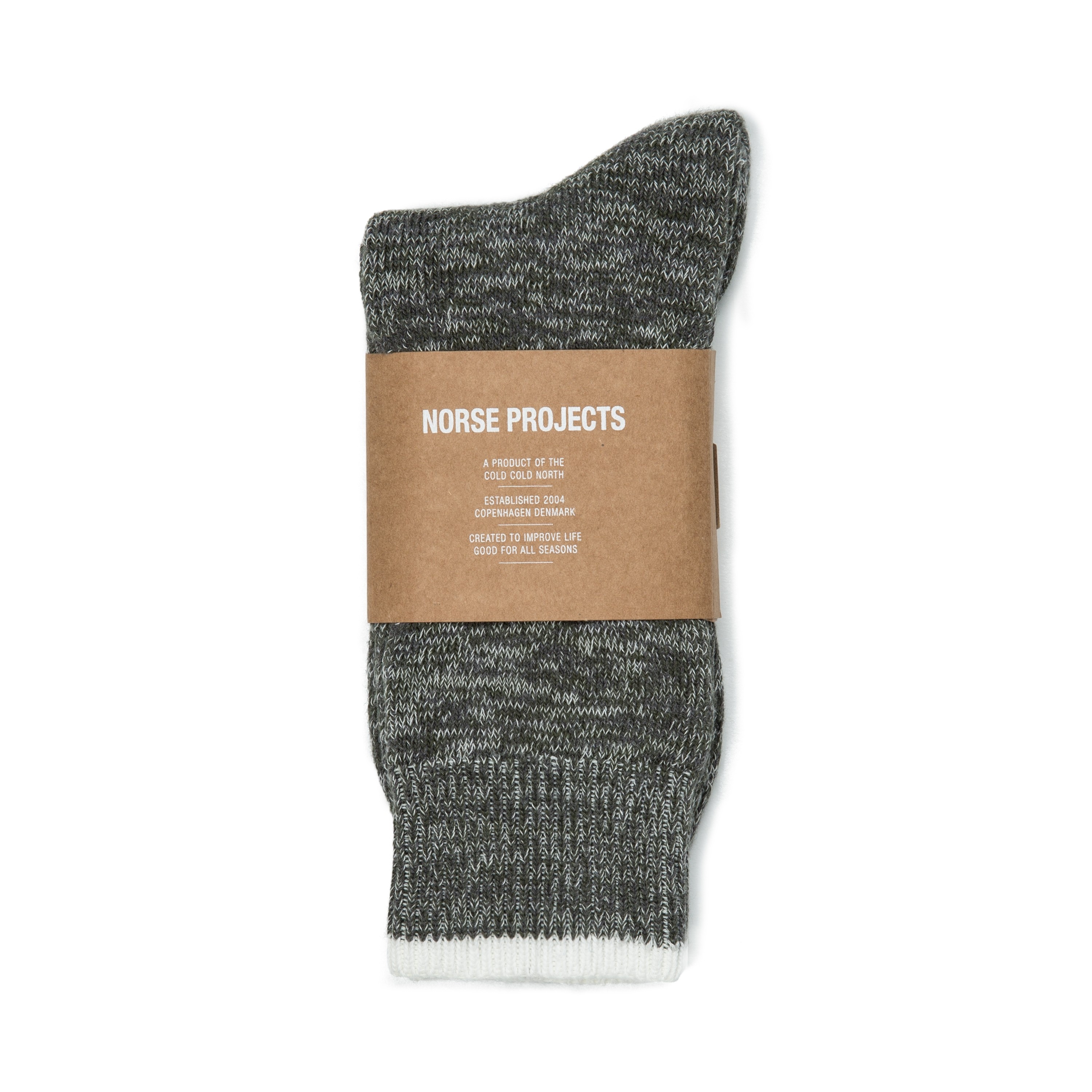 Norse Projects Bjarki Blend Socks (Charcoal) - Consortium.