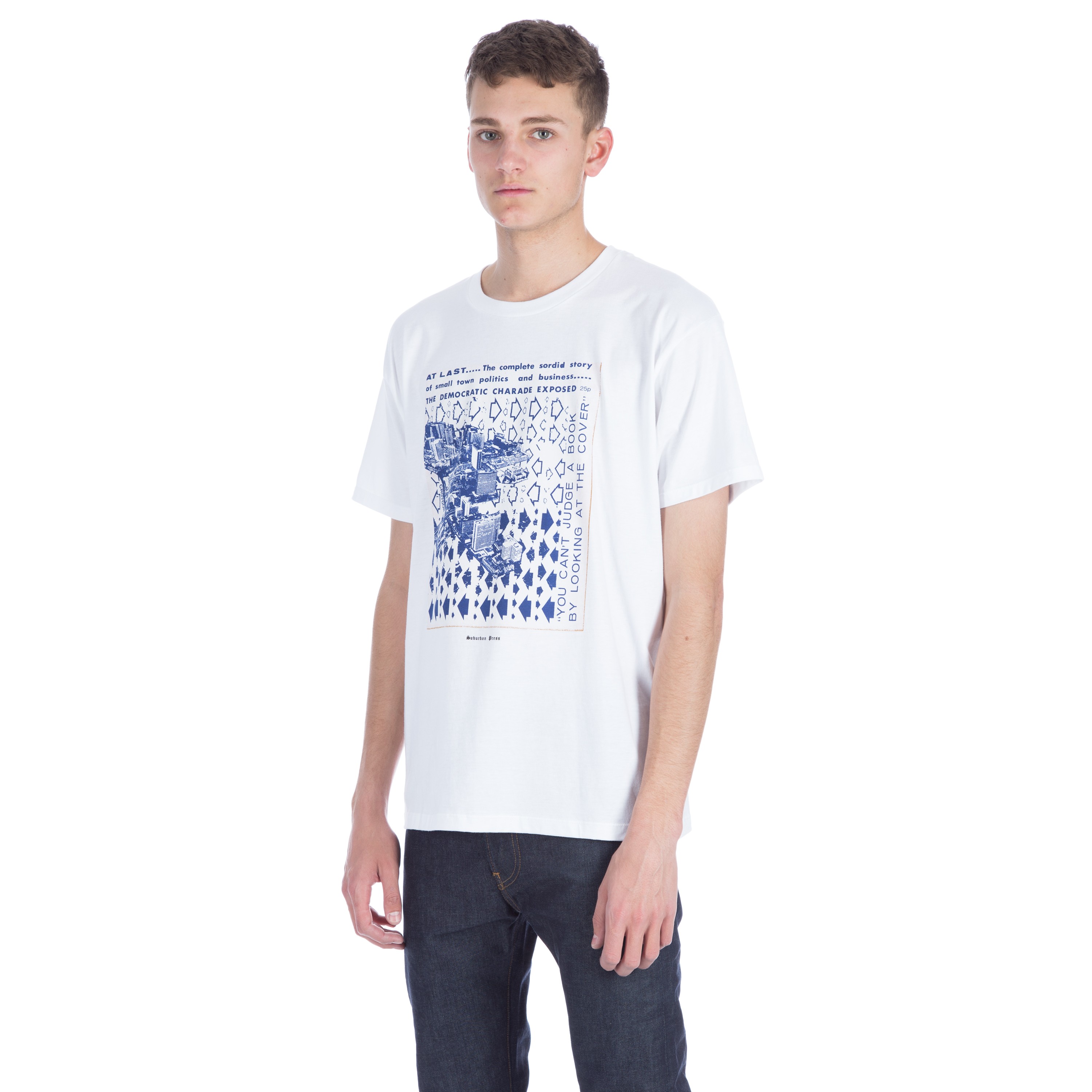 Obey x Jamie Reid Suburban Press Issue 6 T-Shirt (White) - Consortium.