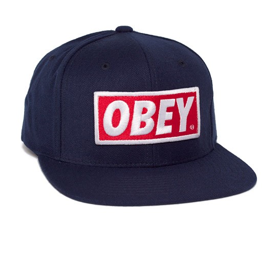Obey Original Snapback Cap (Navy) - Consortium.