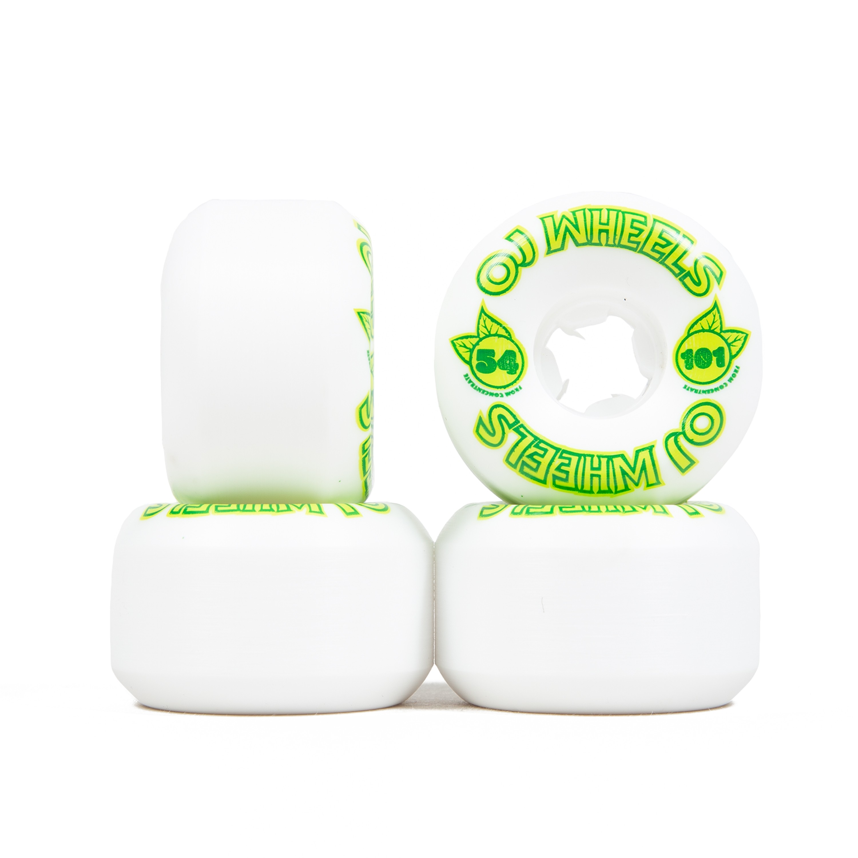 OJ III Skateboard Wheels 54mm from Concentrate Hardline 101A White