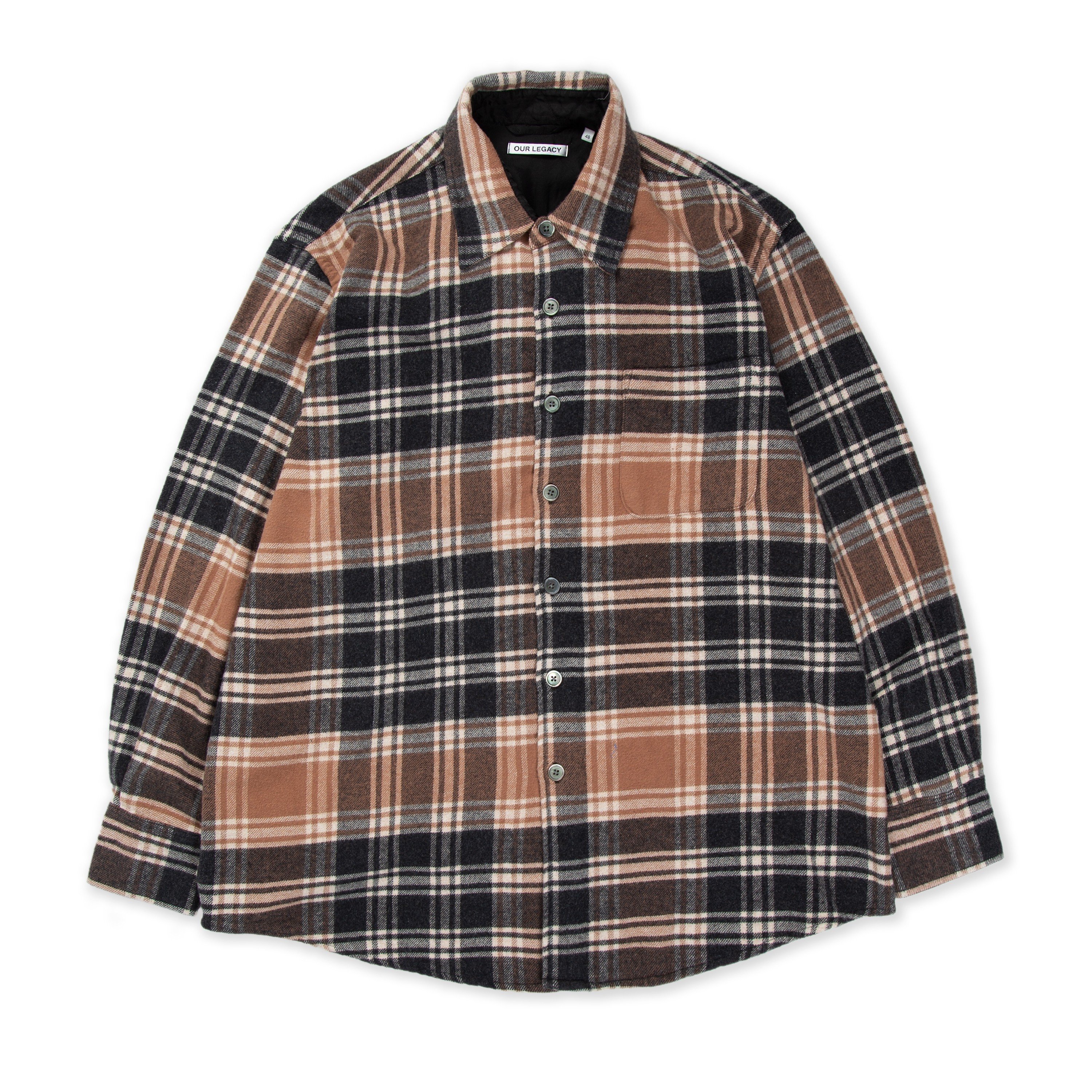 Our Legacy Above Shirt (Brown Plaid) - M4202ABP - Consortium