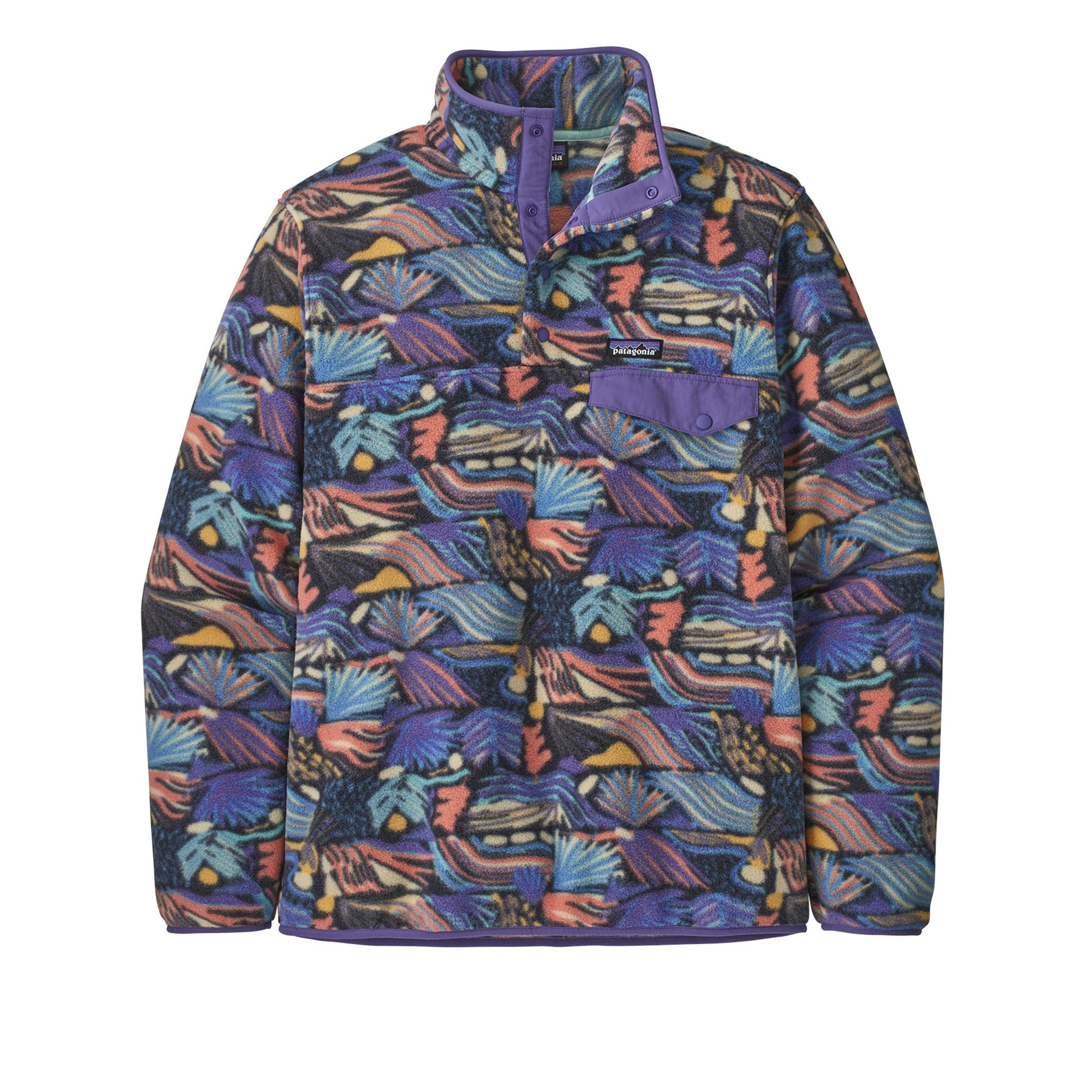 Patagonia Lightweight Synchilla Snap-T Pullover Fleece (Joy: Pitch Blue ...