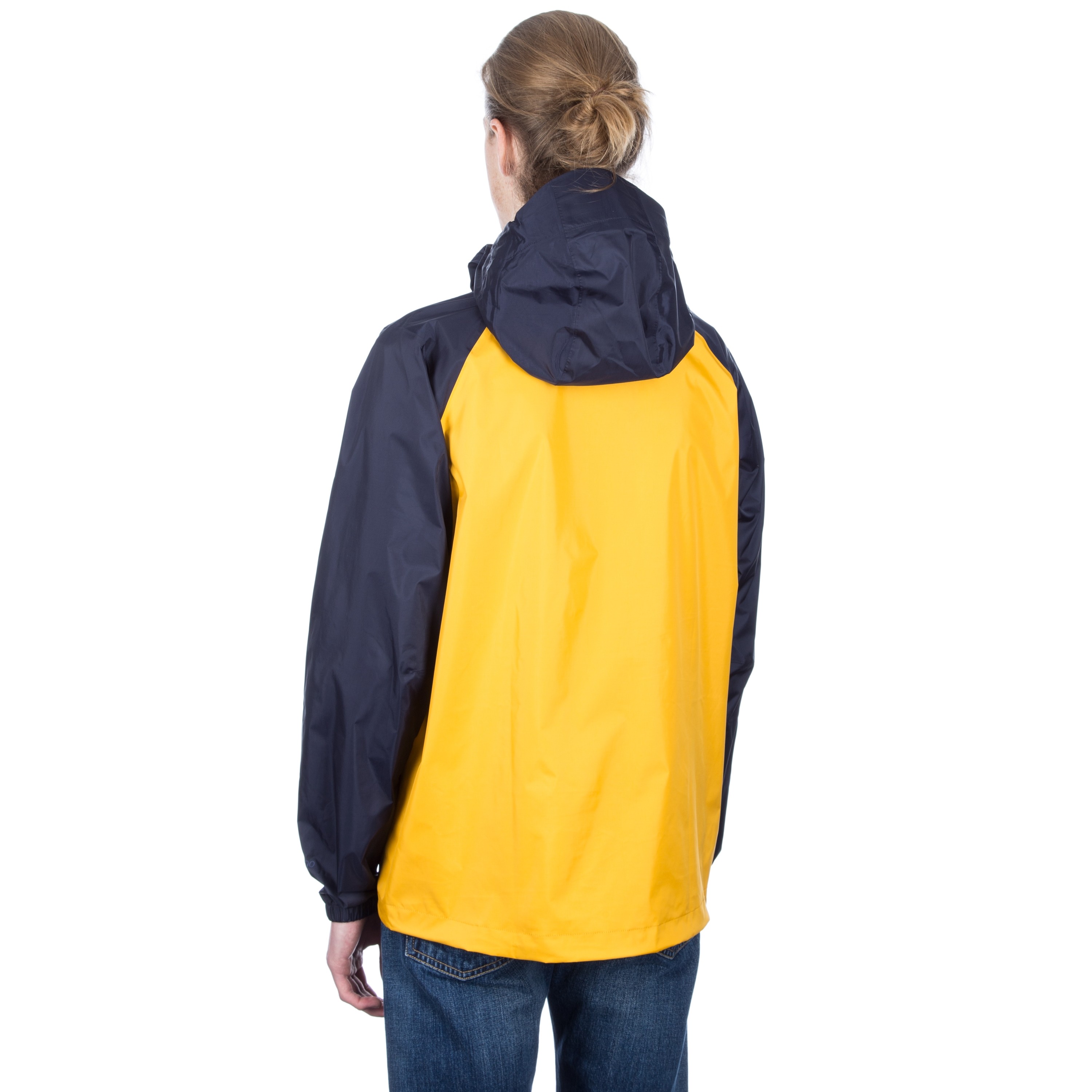 Patagonia Pullover Torrentshell Jacket (Navy Blue w/Rugby Yellow ...