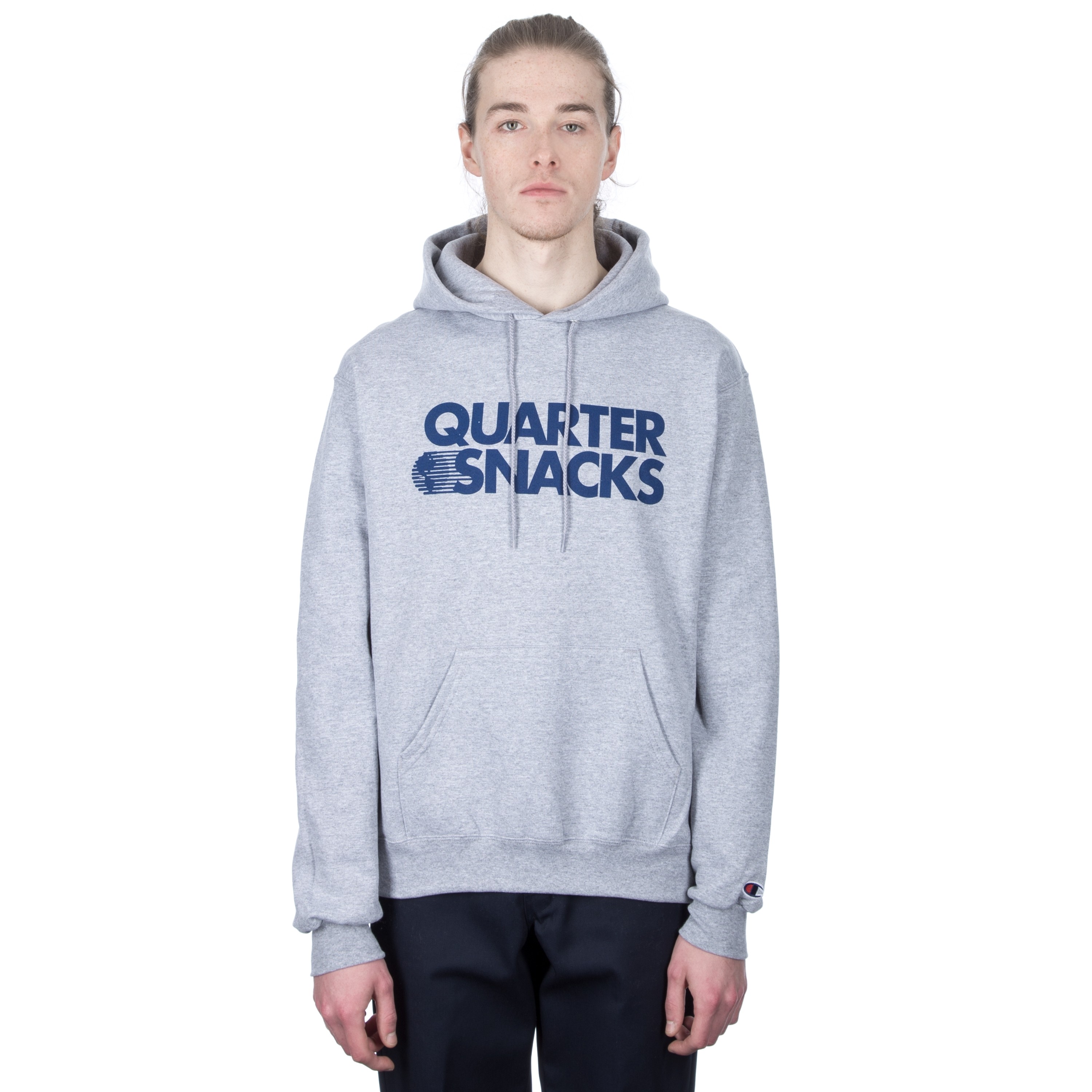 Quartersnacks Journalist Champion Pullover Hooded Sweatshirts (Heather ...