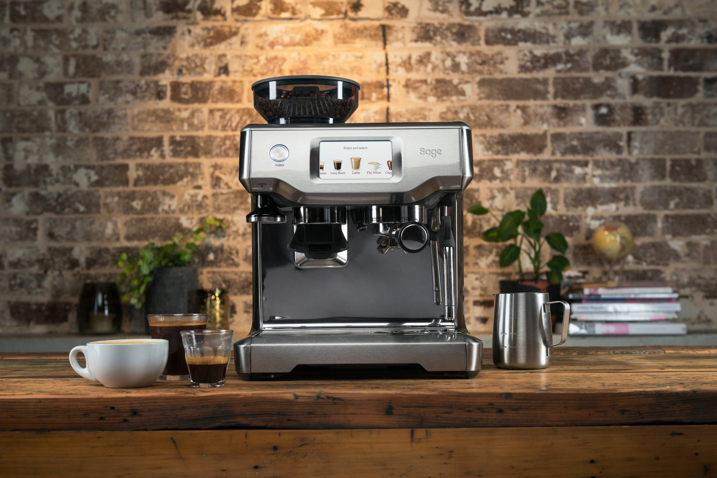 Sage The Barista Pro Coffee Machine (Stainless Steel) SES878BSS4GEU1