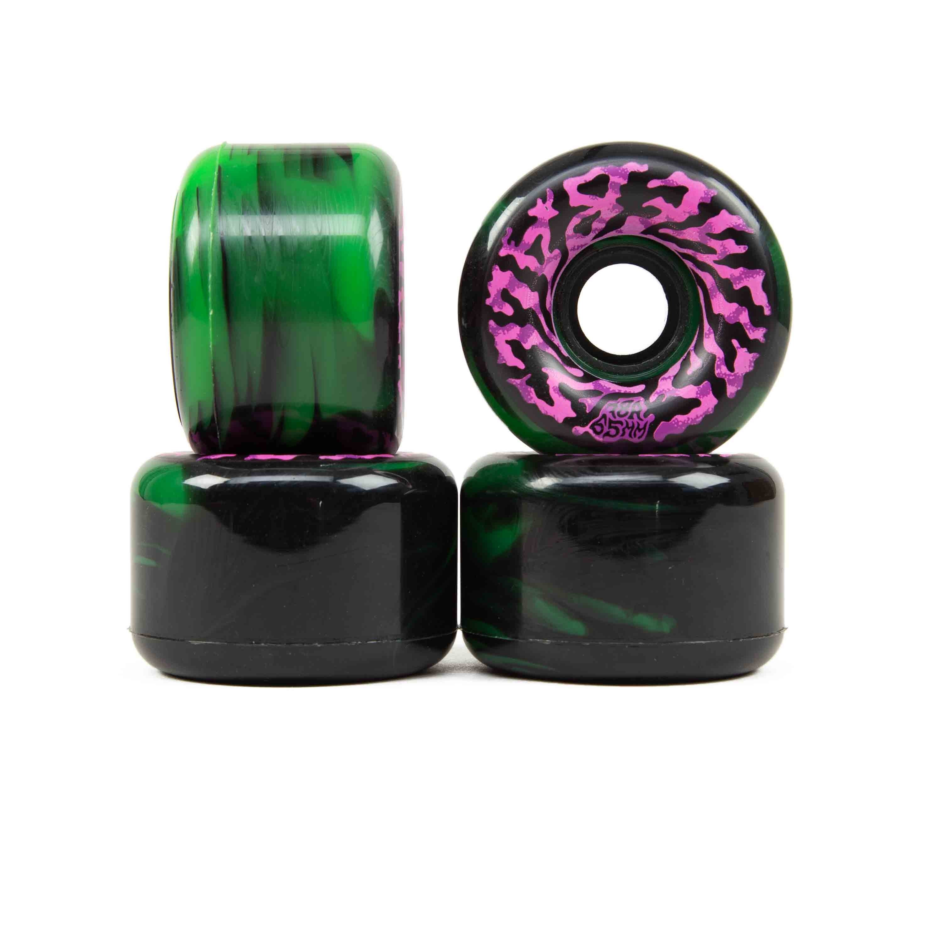 Slime Balls 65mm Swirly Black Pink Swirl Skateboard Wheels 78a 