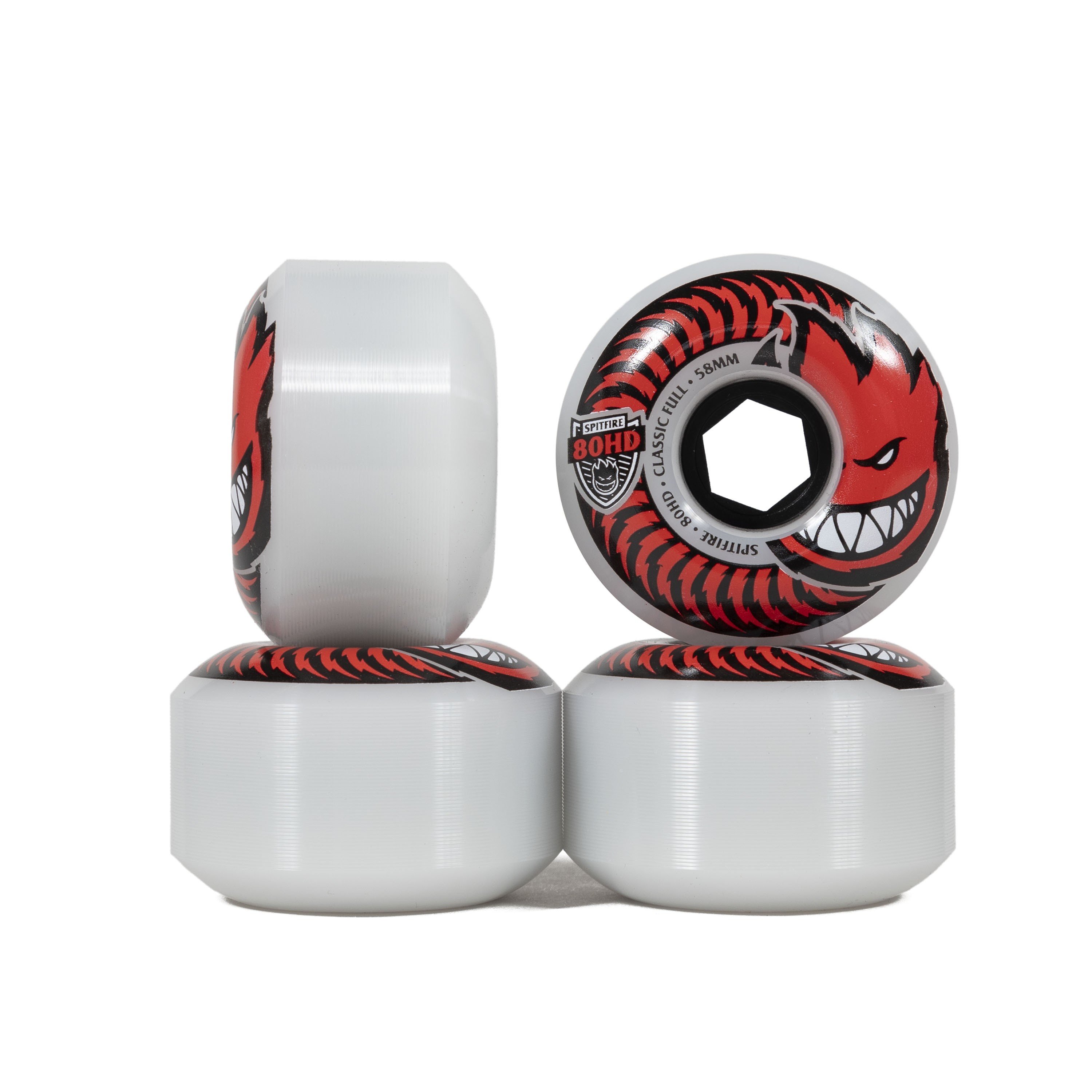 Spitfire 80HD Charger Classic Full Soft Skateboard Wheels 58mm (Clear