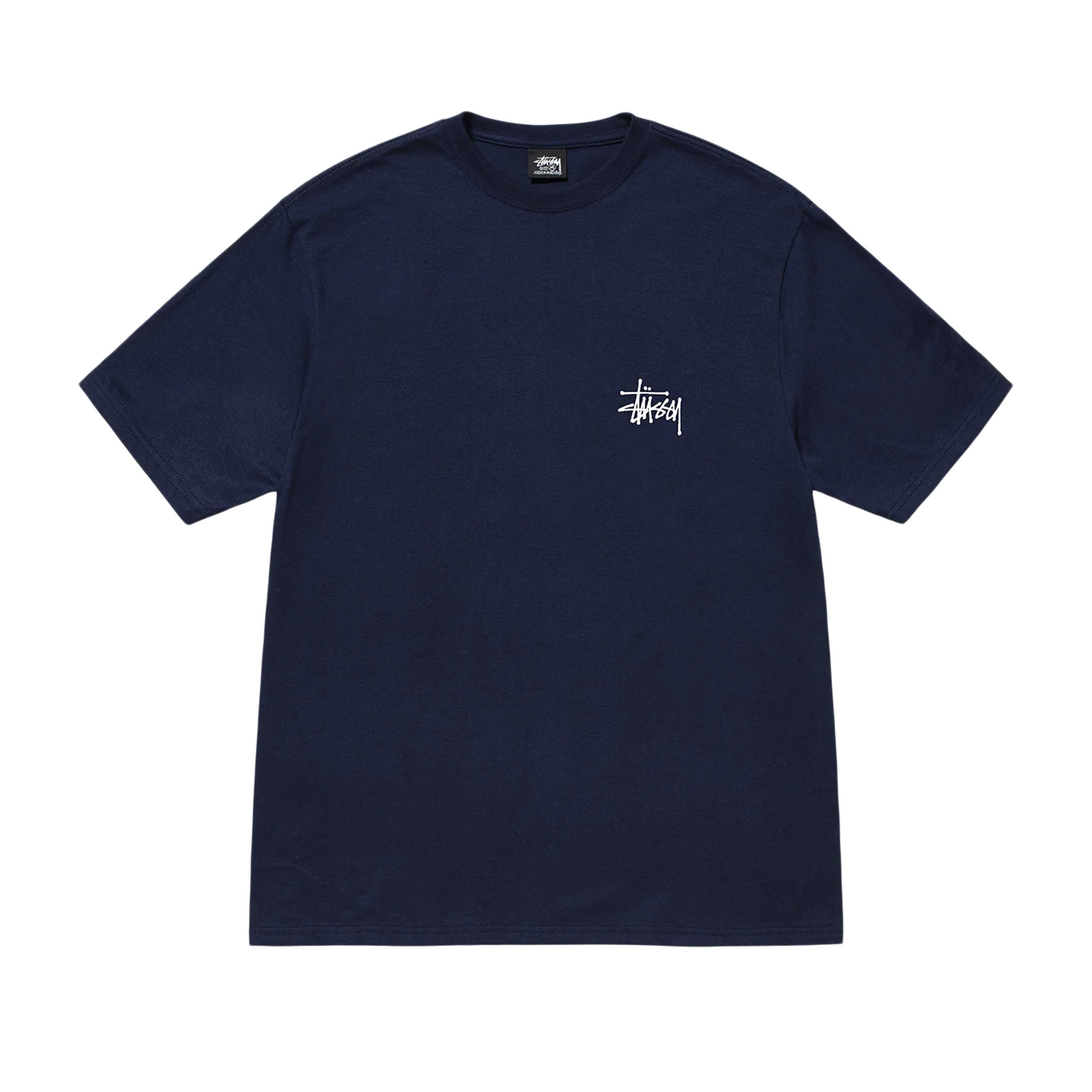 Stussy Basic T Shirt Navy 1904870SU23 NVY Consortium