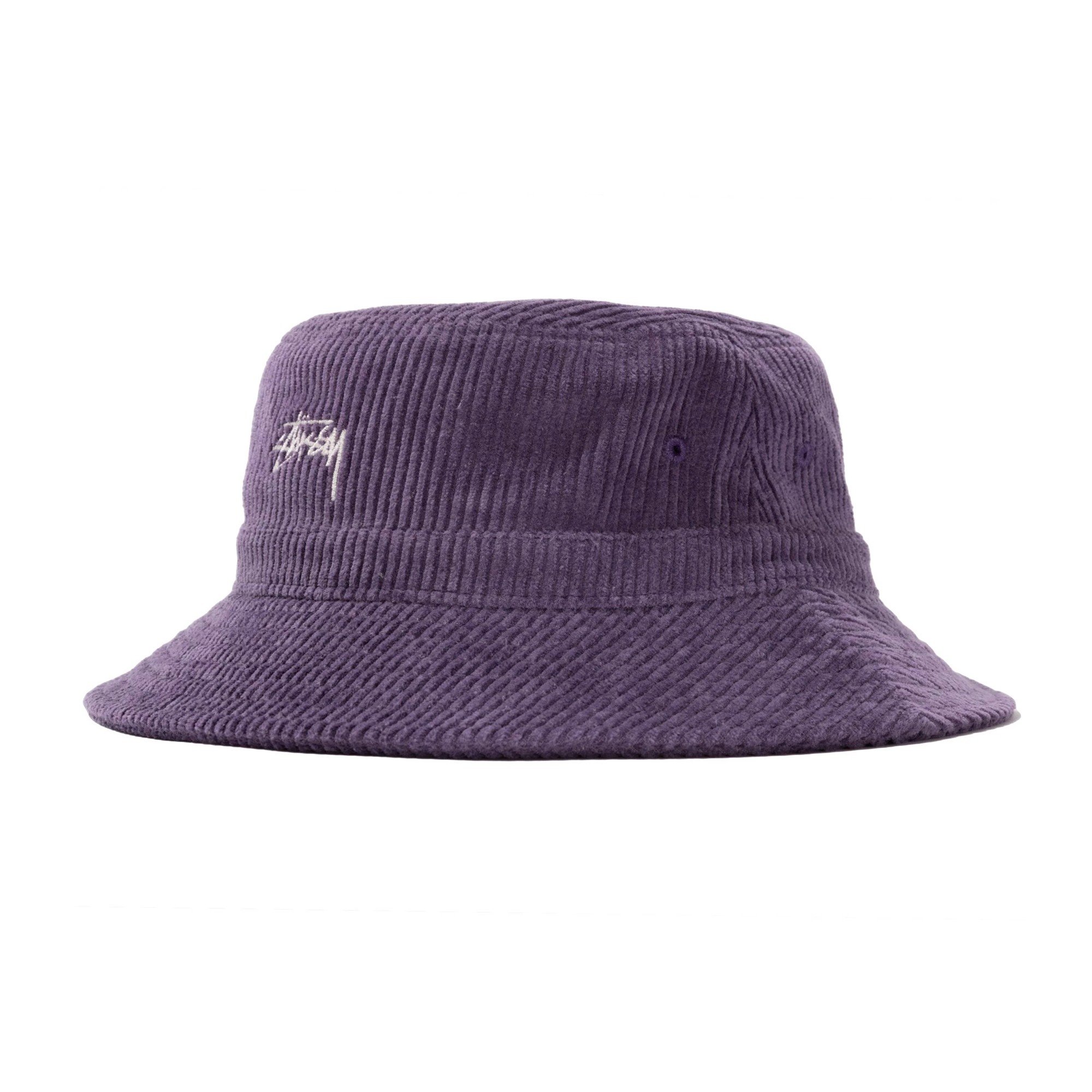 注目の STUSSY CORDUROY BIG BASIC BUCKET HAT ハット 色・サイズを選択:LAVENDER