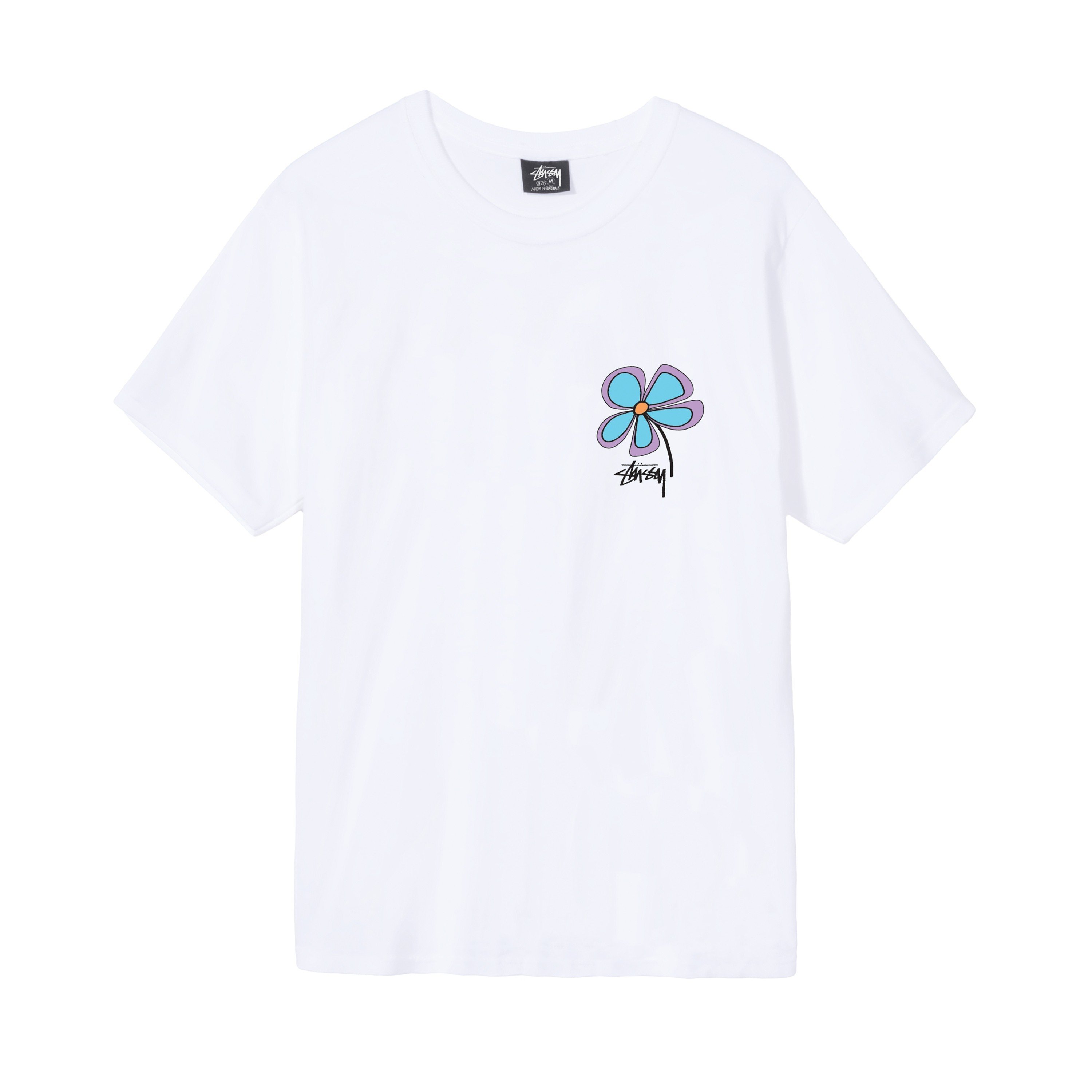 Stussy Flower T-Shirt (White) - 1904764-WHT - Consortium