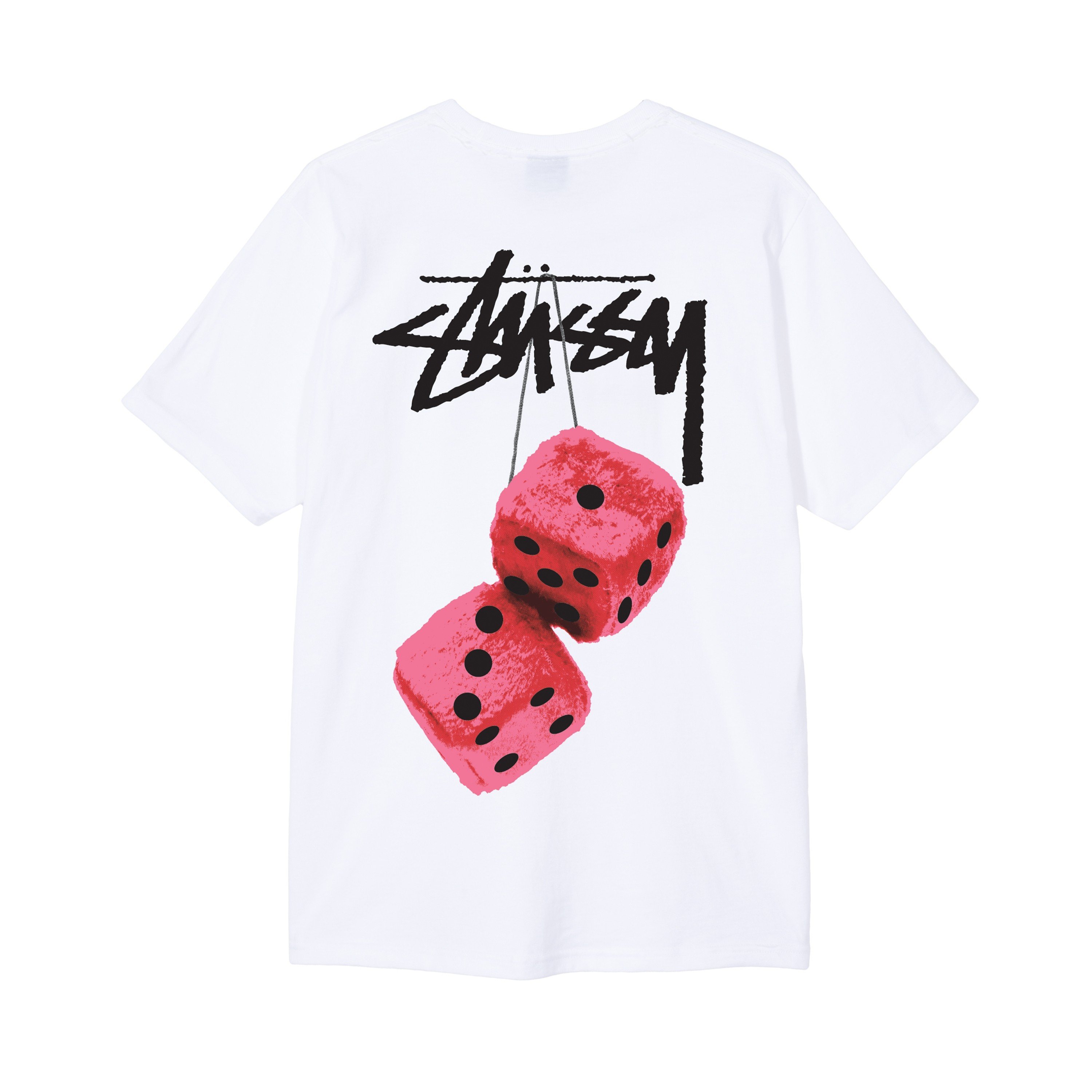 Stussy Fuzzy Dice TShirt (White) 1904765WHT Consortium