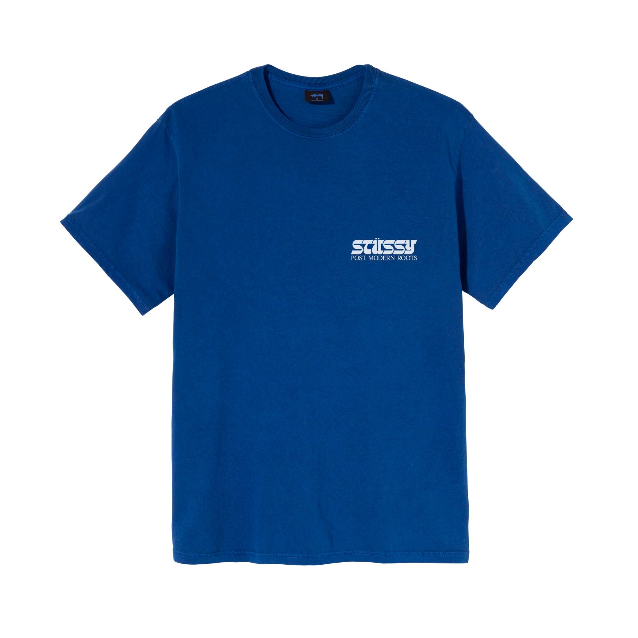 Stussy Post Modern Roots Pigment Dyed T-Shirt (Blue) - 1904636-BLU