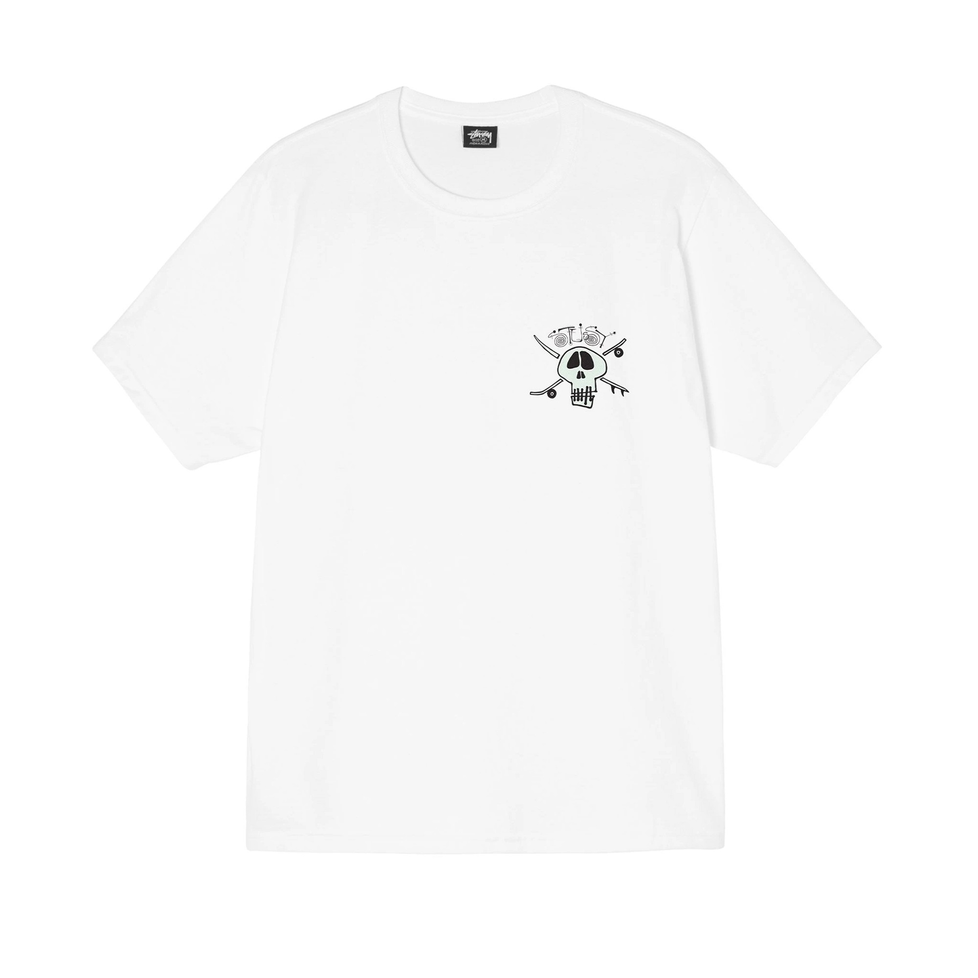 Stussy Surf Skate Skull T-Shirt (White) - 1904746-WHT - Consortium