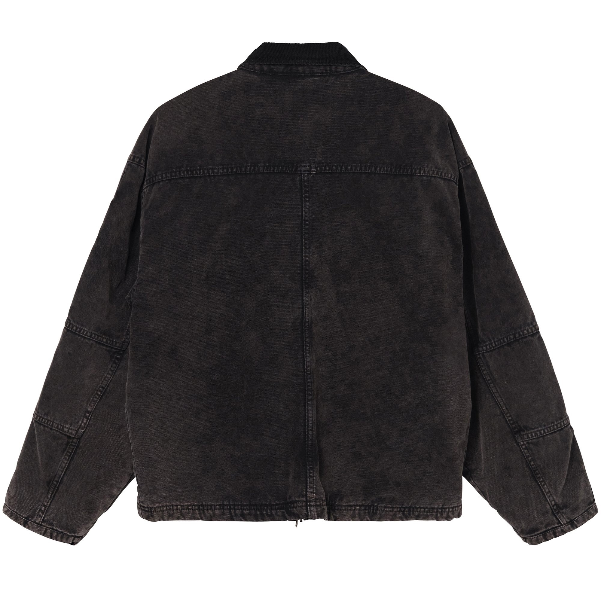 Stussy Washed Canvas Shop Jacket (Black) - 115589-BLK - Consortium