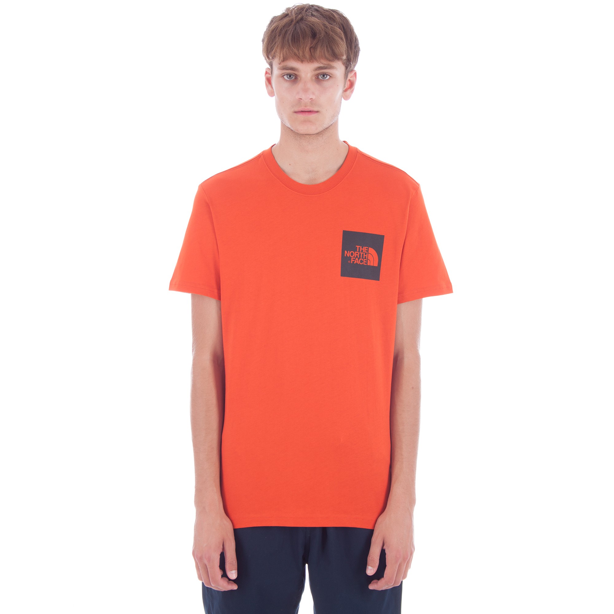 The North Face Fine T-Shirt (Tibetan Orange) - Consortium.