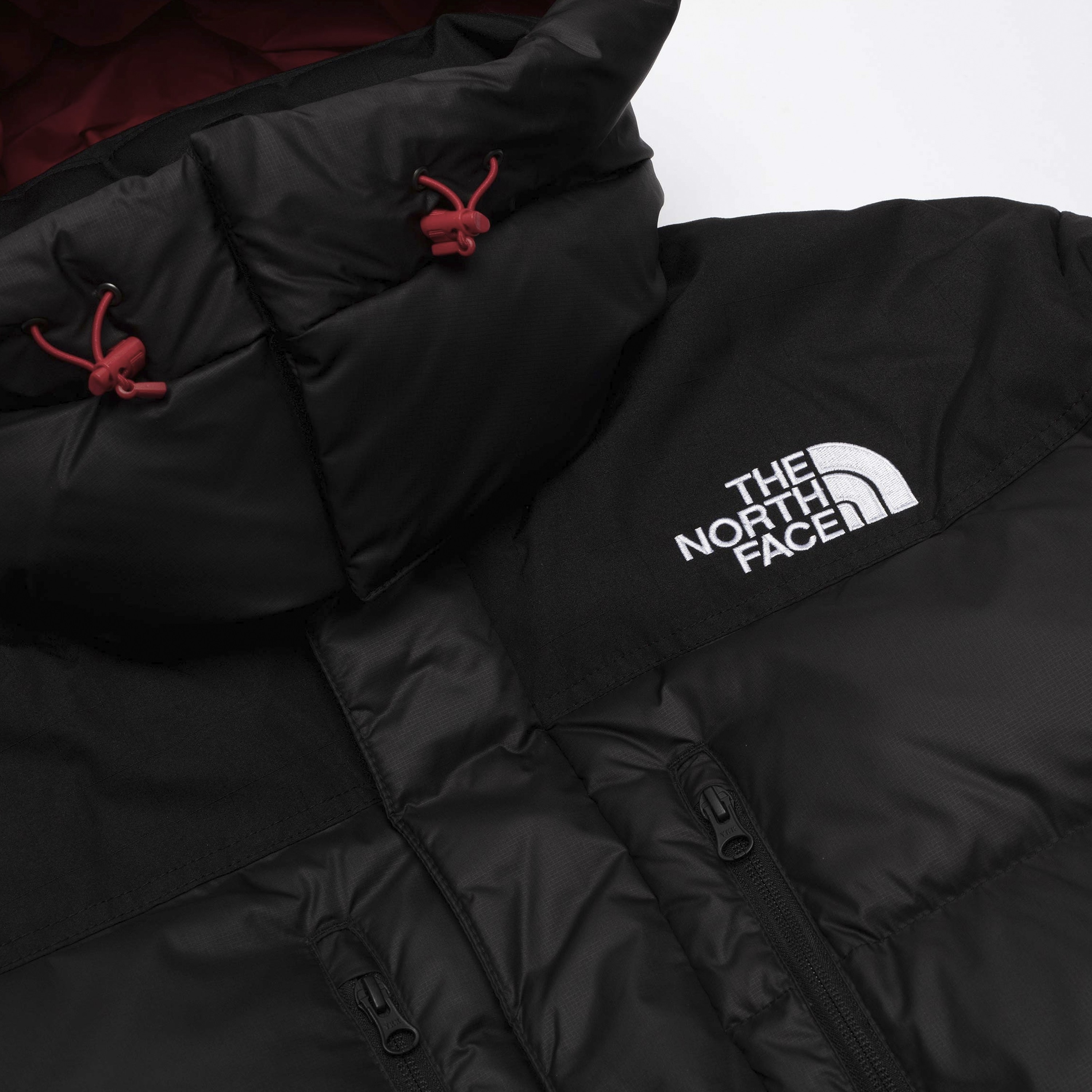 The North Face Original Himalayan Down Parka (TNF Black/TNF Red ...