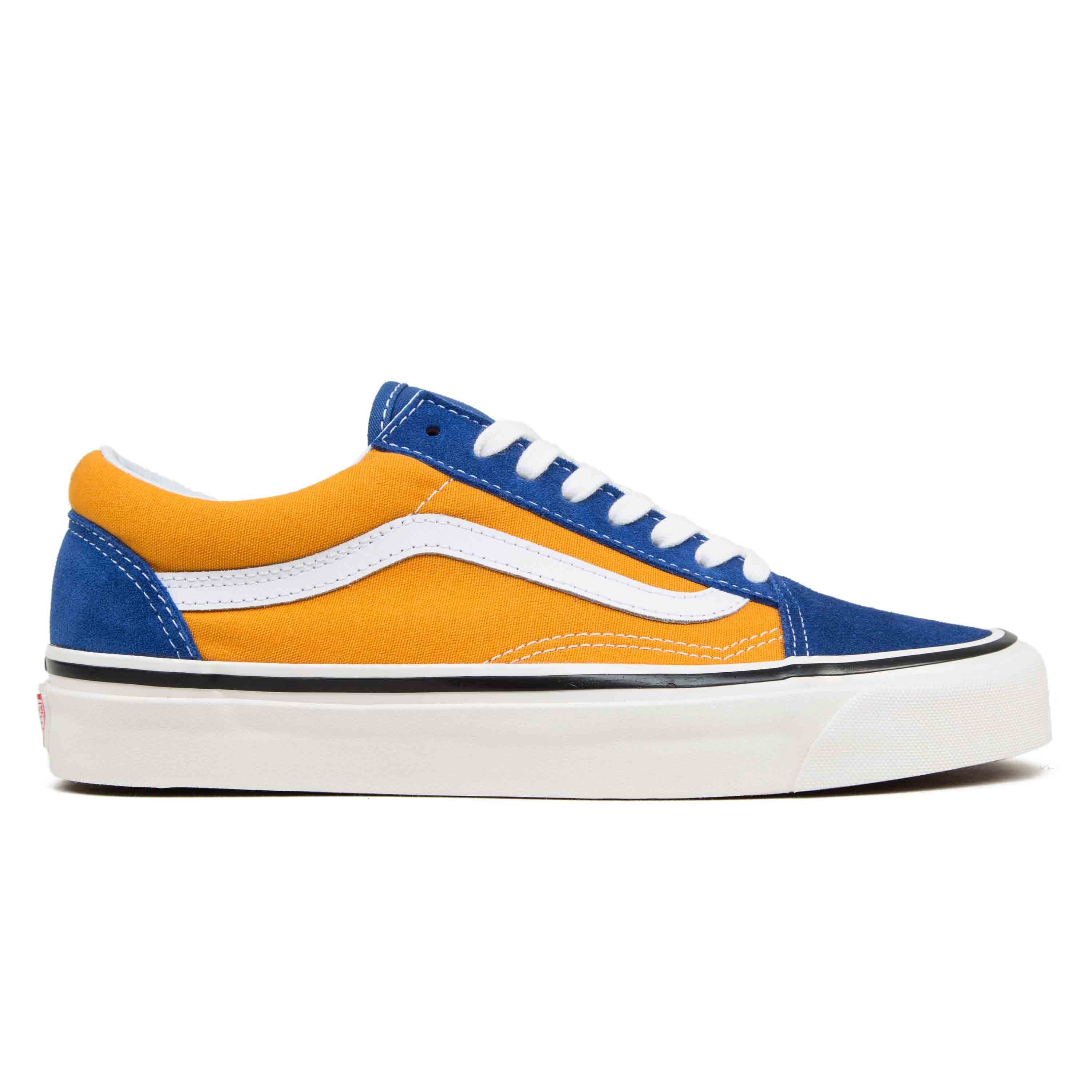 Vans blue clearance and gold