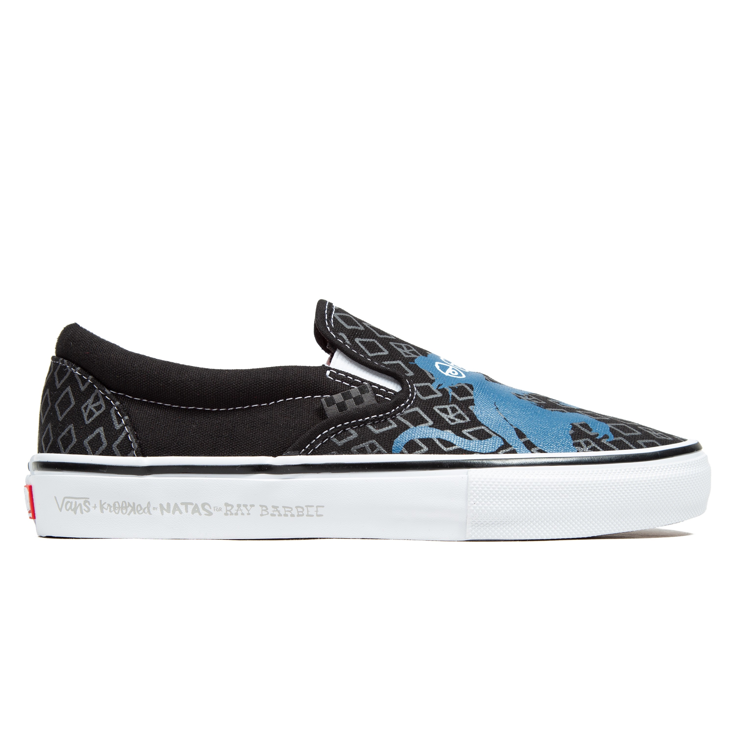Vans Skate x Krooked by Natas for Ray Slip-On (Black) - VN0A5FCAAPM ...