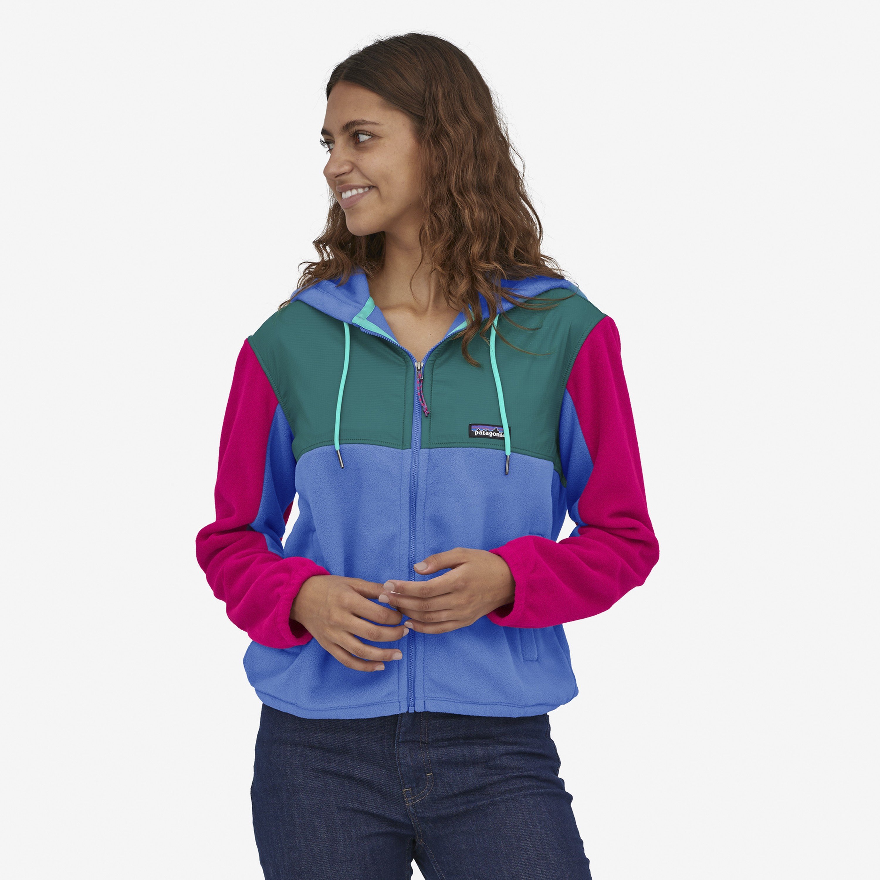 Micro fleece hoodie women's clearance