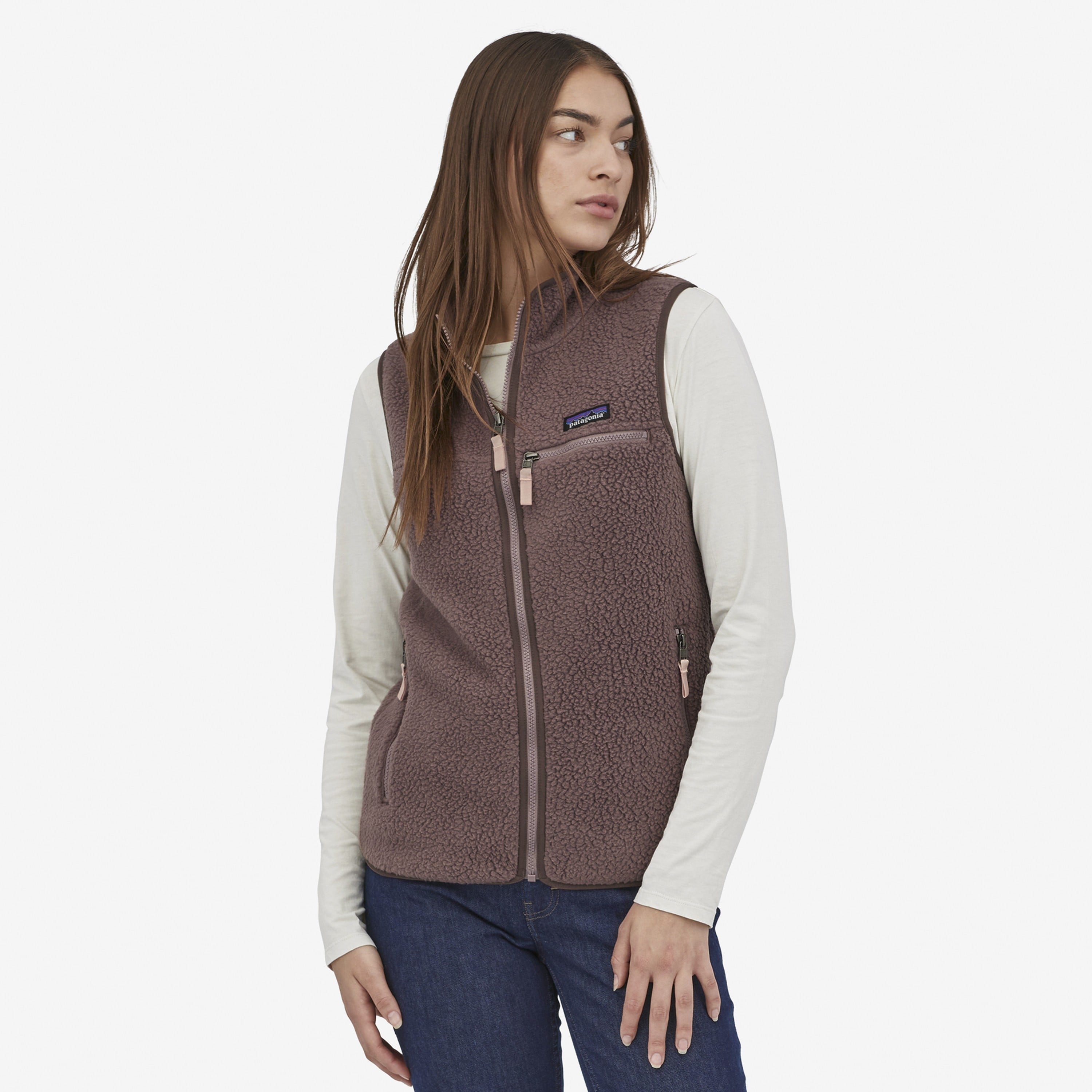 Women's Patagonia Retro Pile Fleece Vest (Dusky Brown) 22826DUBN