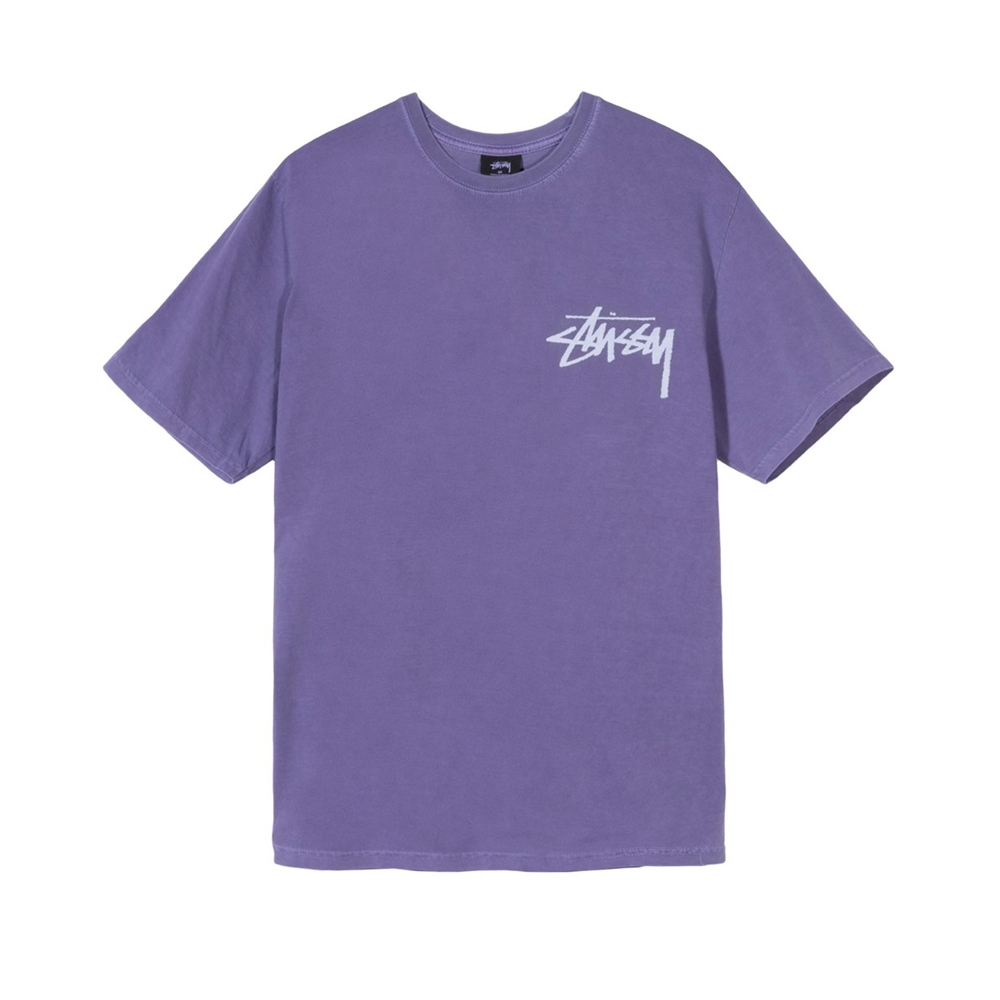 Stussy Stock Pigment Dyed T-Shirt (Purple)