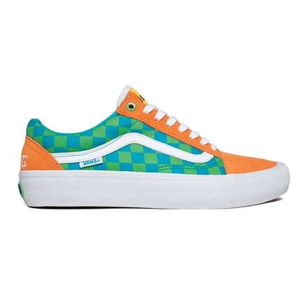Orange blue vans hot sale