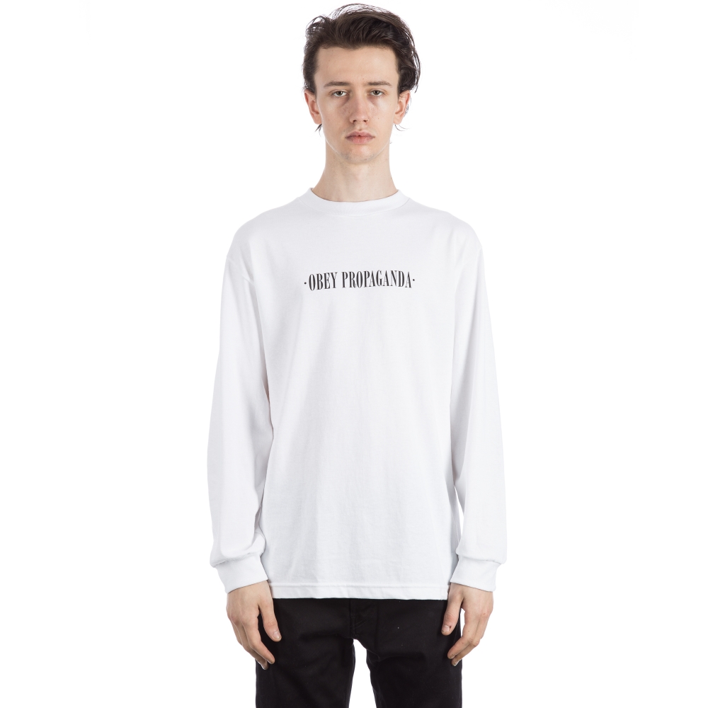 Obey New Times Long Sleeve T-Shirt (White)