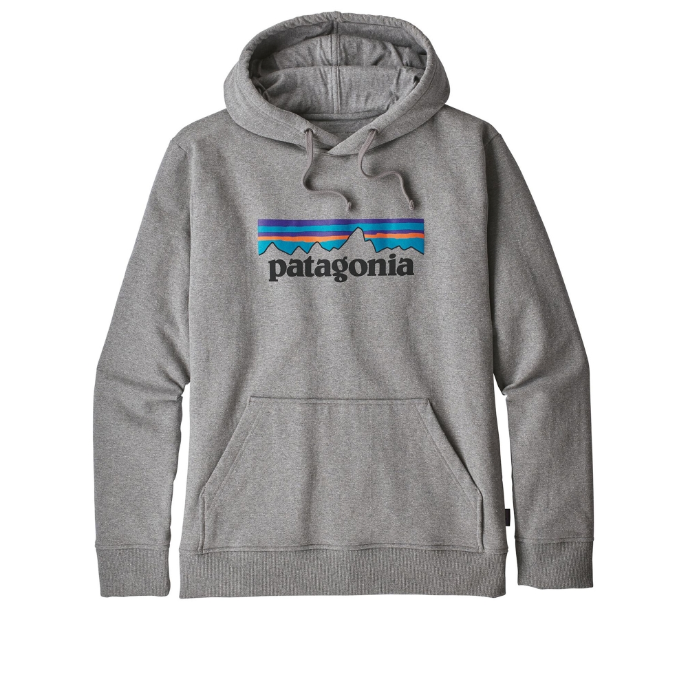 Patagonia P-6 Logo Uprisal Pullover Hooded Sweatshirt (Gravel Heather)